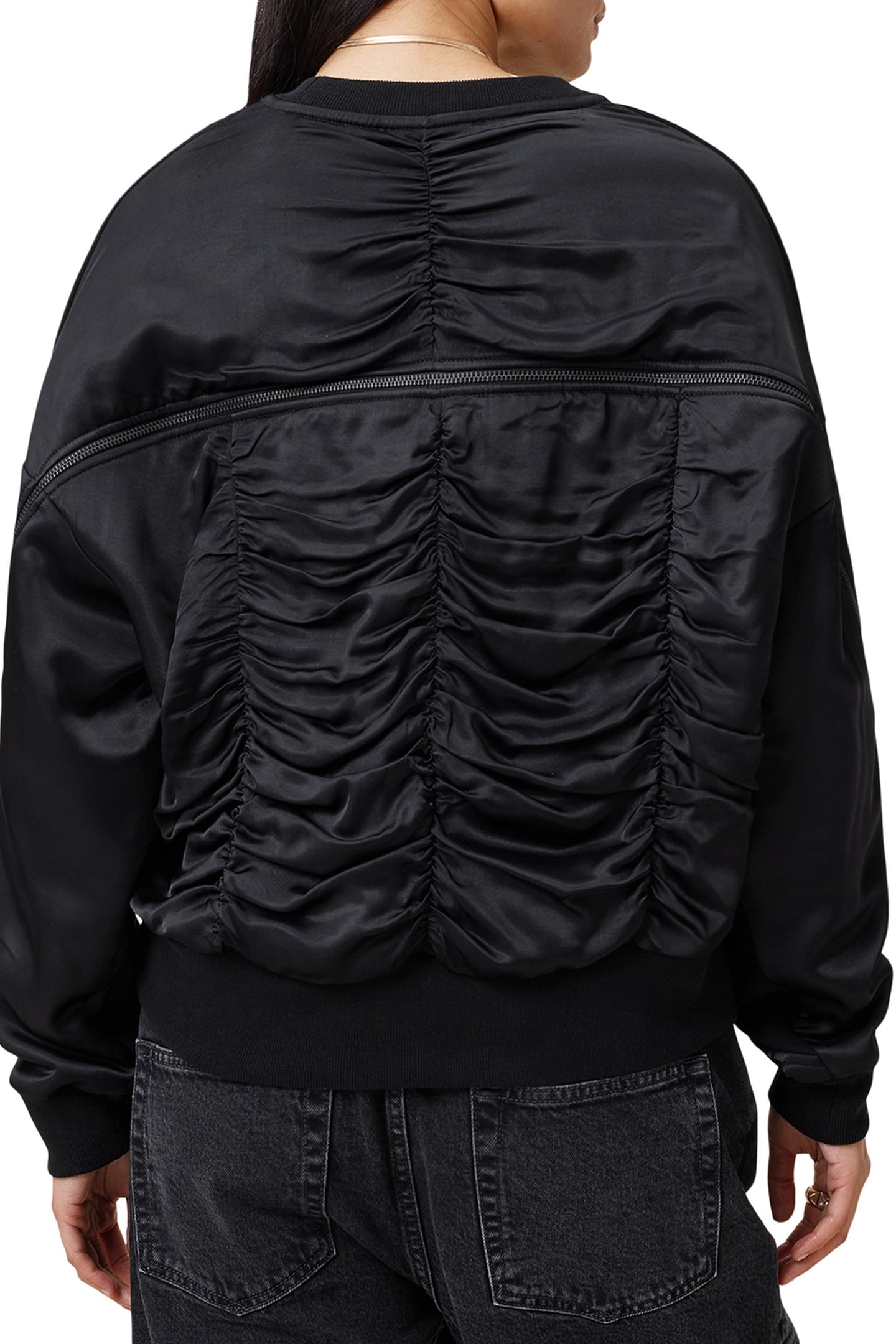 PEGGY ZIP SWEATSHIRT BLACK 5