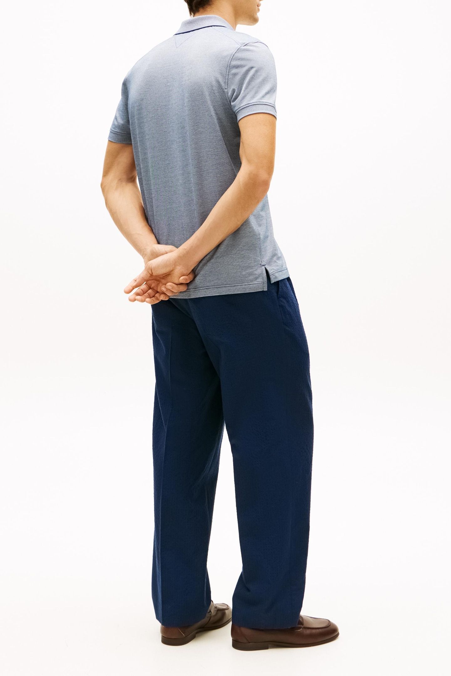 PERFORMANCE SMART CASUAL POLO SHIRT NAVY IRIS/WHITE 2
