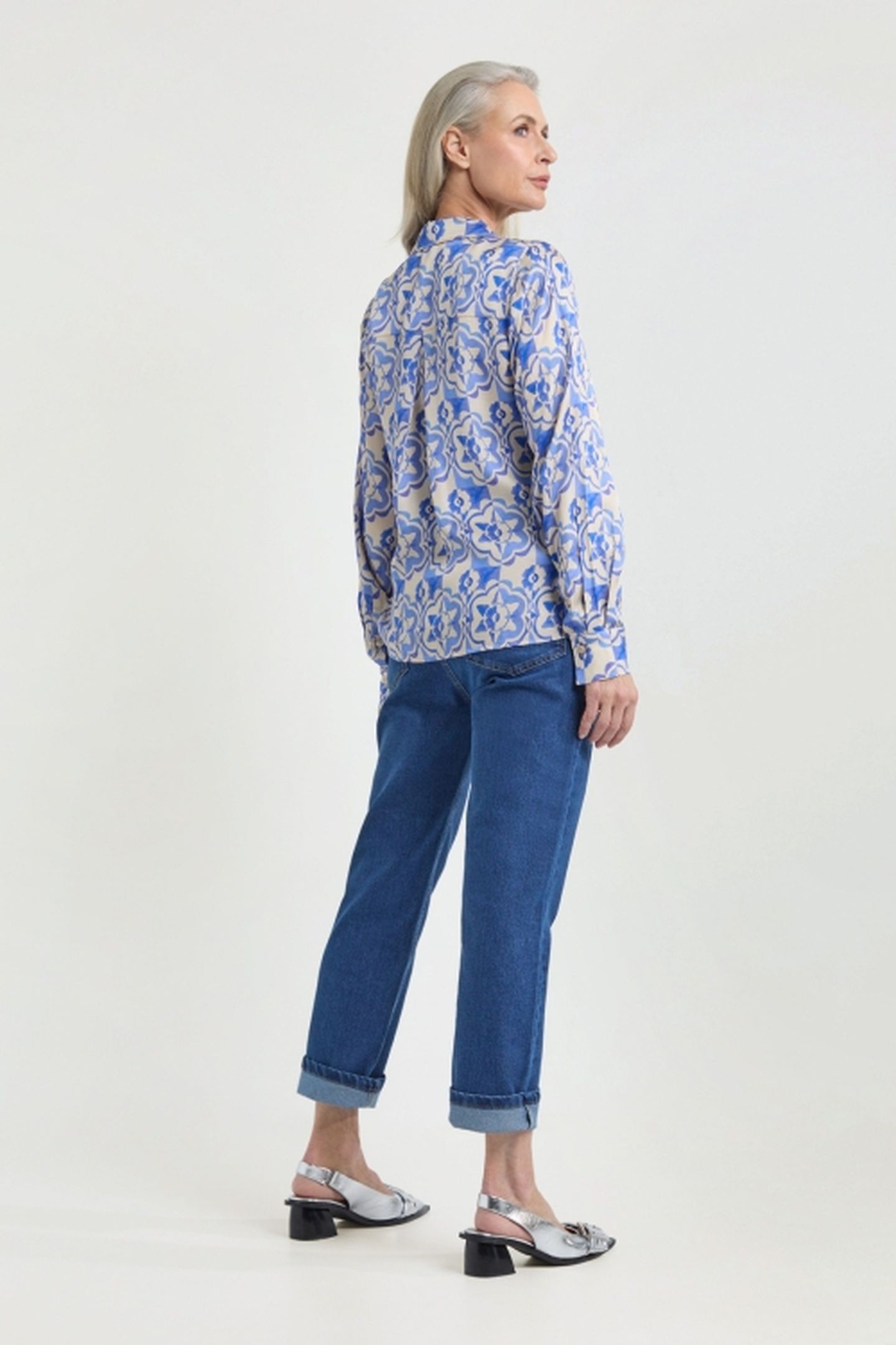 JACK BLOUSE ROYAL BLUE PRINT 4