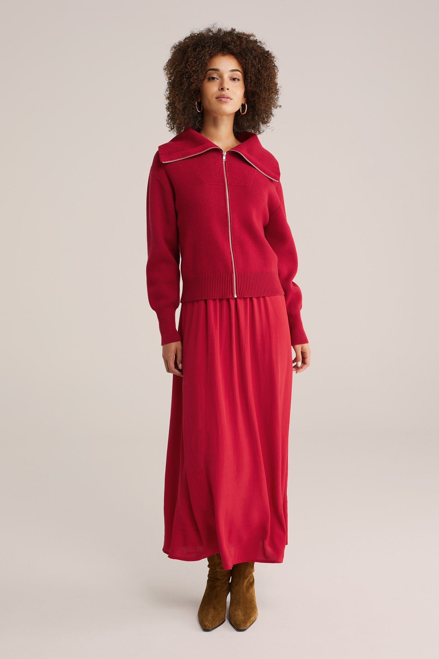 KNITTED CARDIGAN RED 3