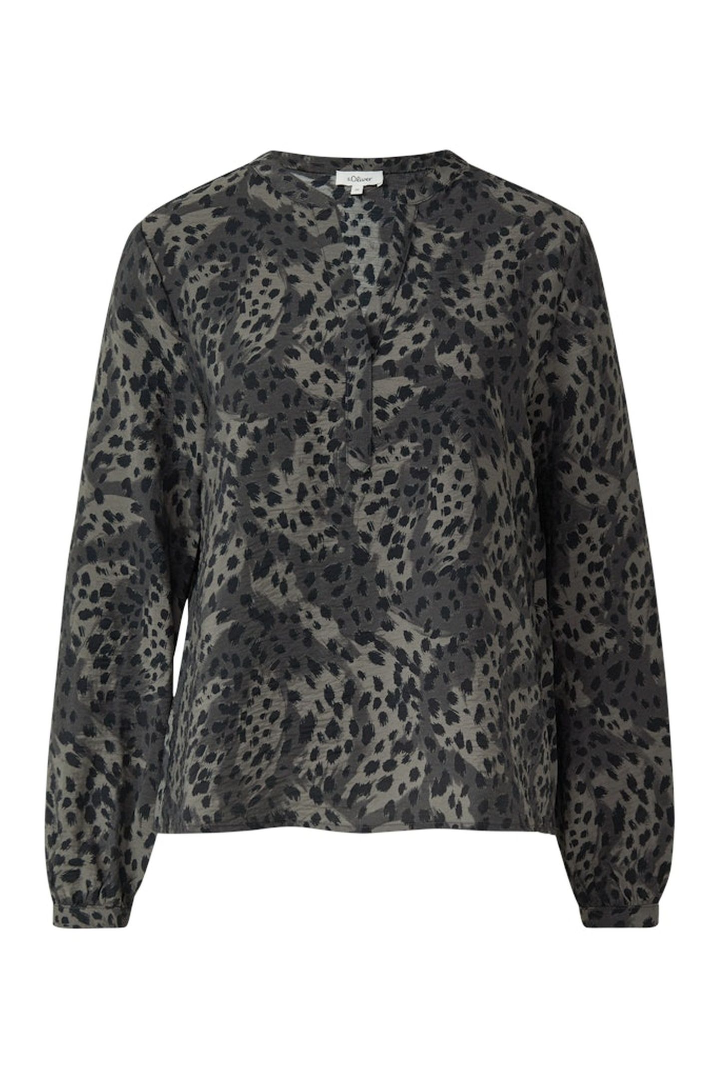 S.OLIVER BLOUSES GREY/BLACK 4