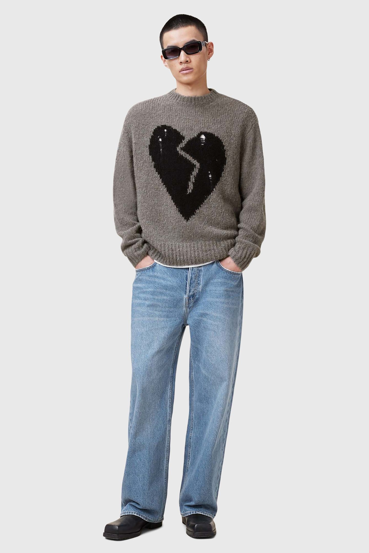 LUVHEART CREW GUNMETAL GREY 7