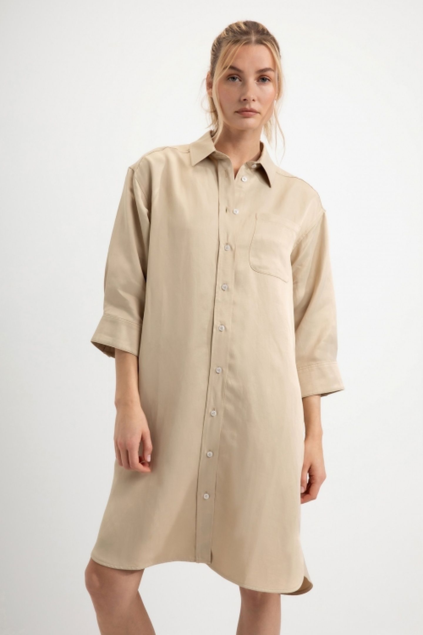 DAANTJE DRESS LIGHT KHAKI 4