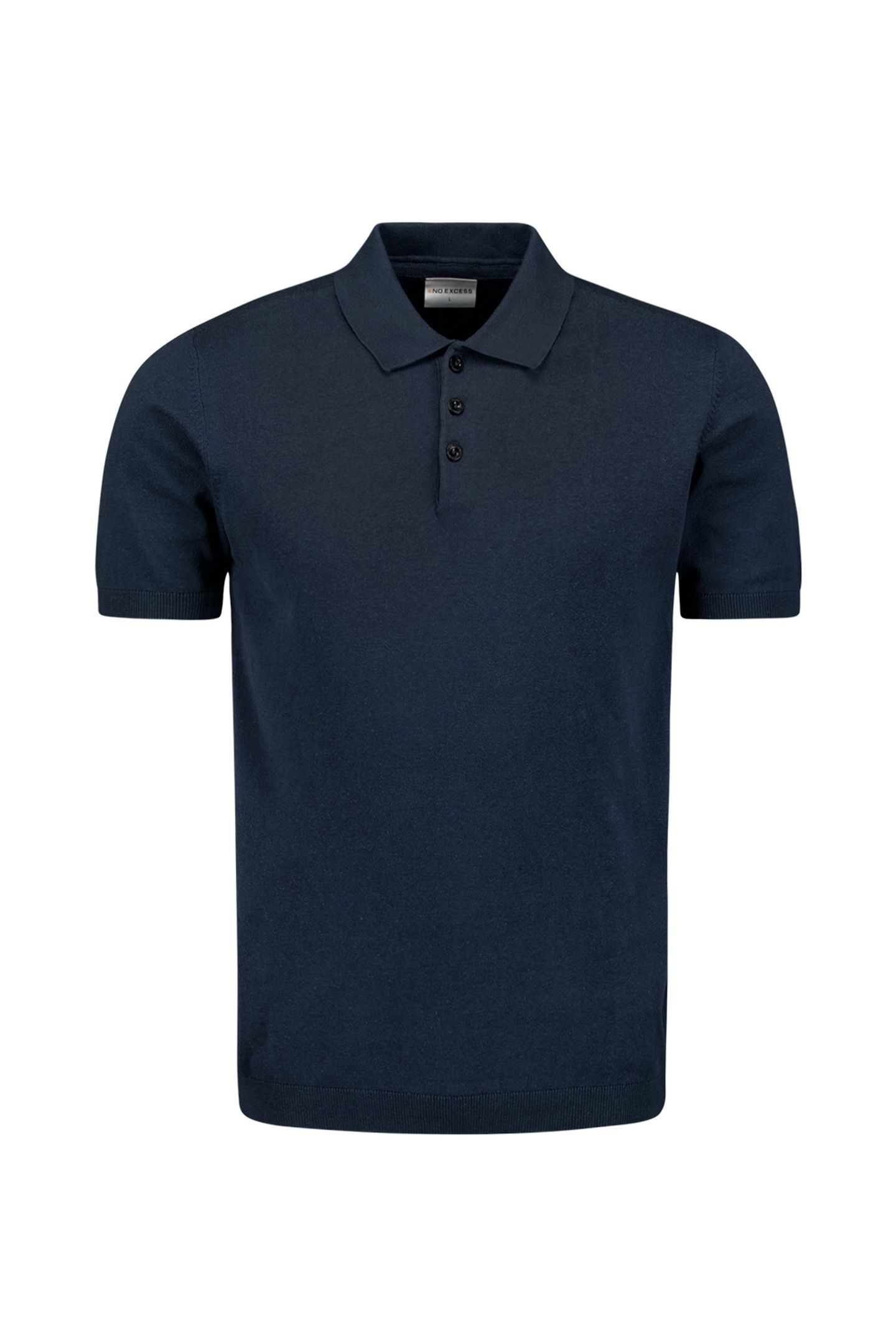 PULLOVER SHORT SLEEVE POLO BUTTON SOLID DEEP BLUE 4