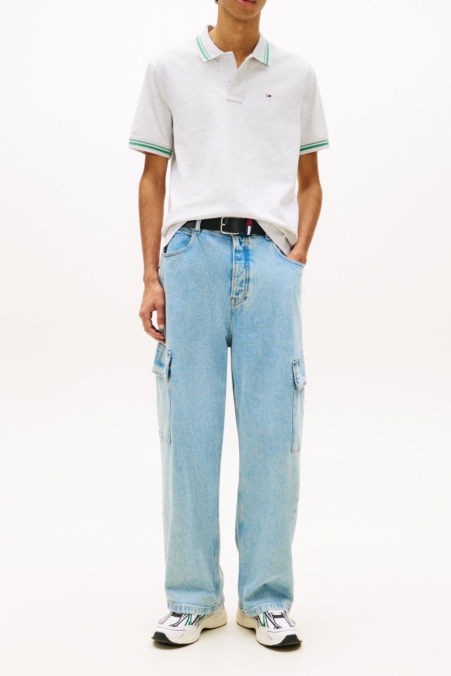 REGULAR TIPPED POLO ICE GREY HEATHER 1