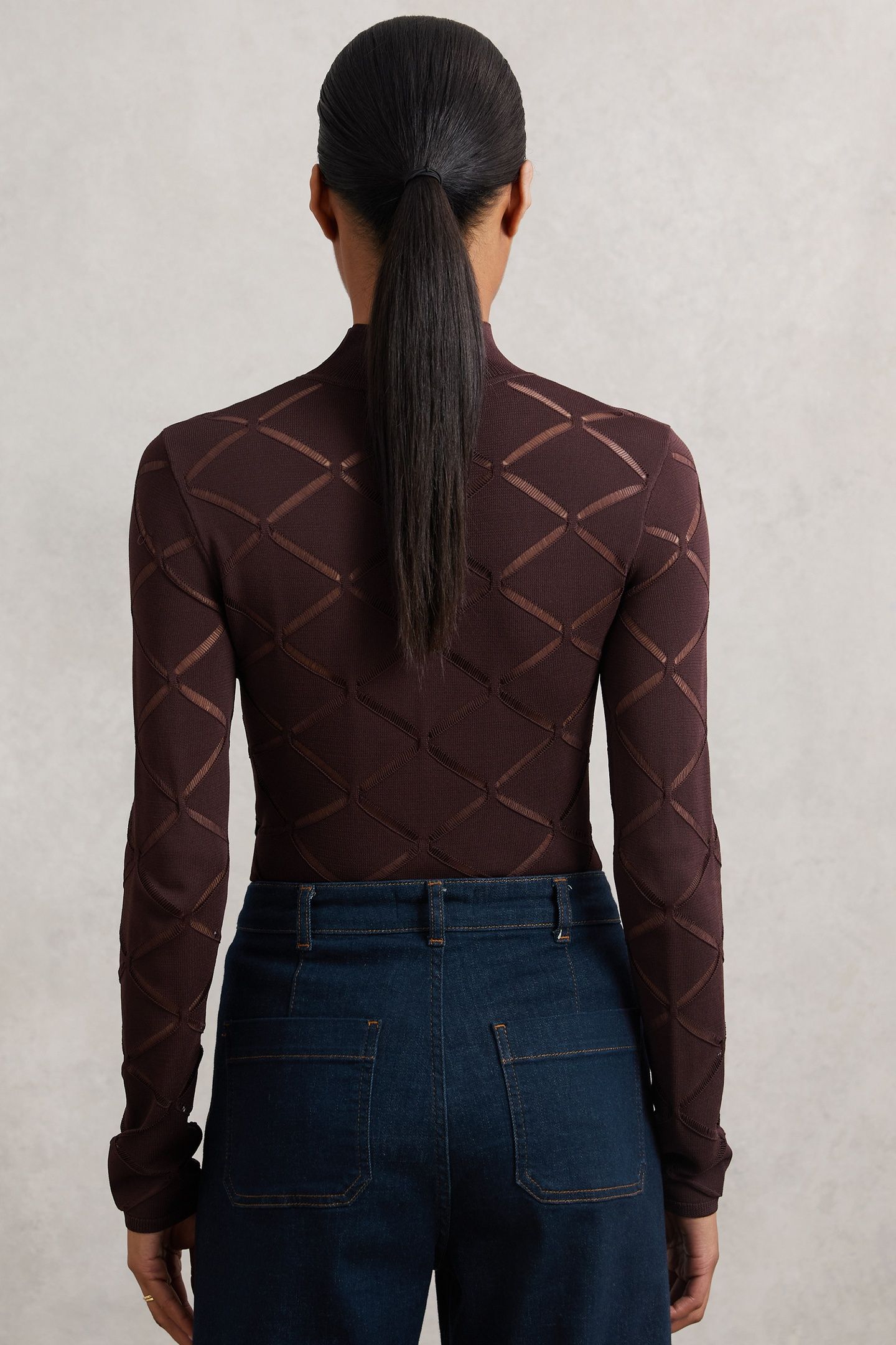 LASER CUT TOP BURGUNDY 4