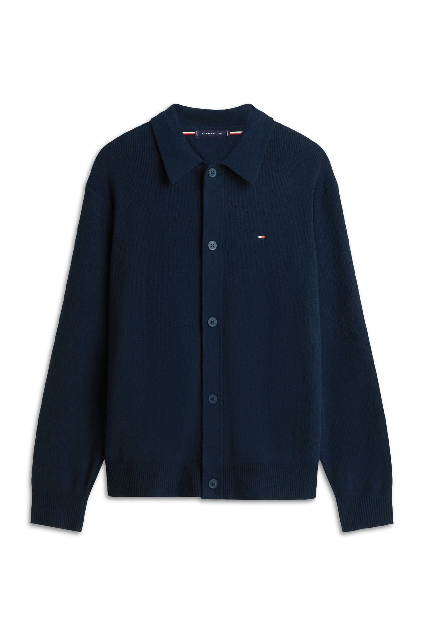 TEXTURED POLO CARDIGAN DESERT SKY 5