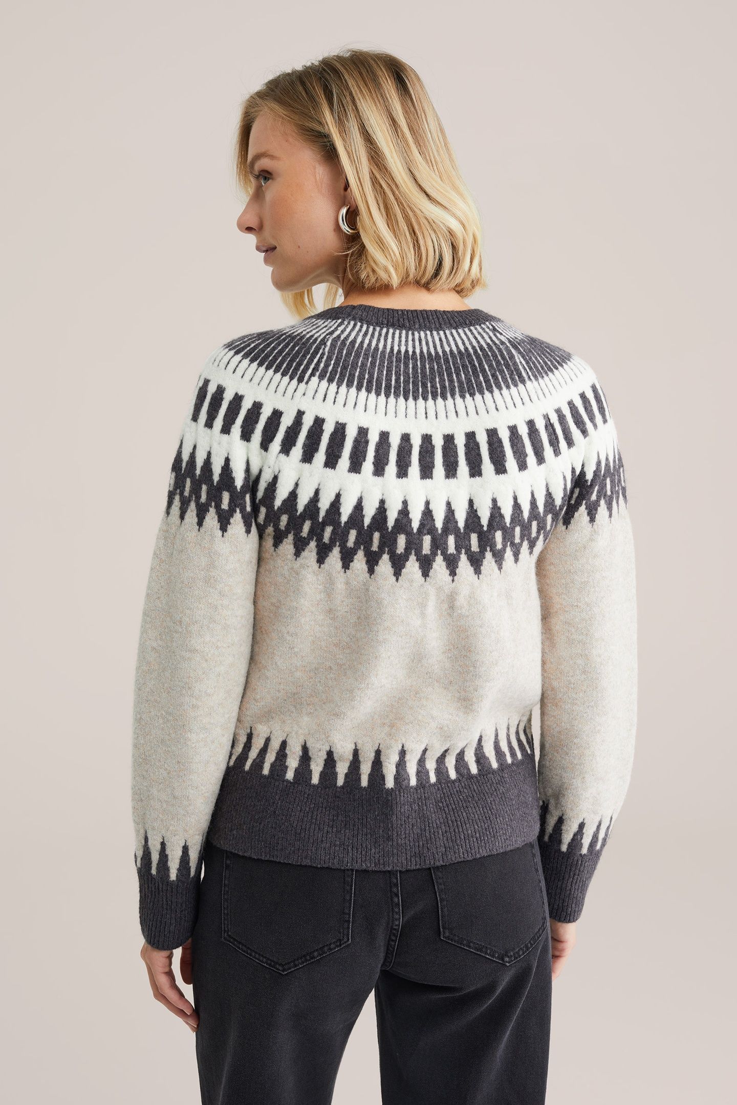 KNITTED PULLOVER GREIGE 2