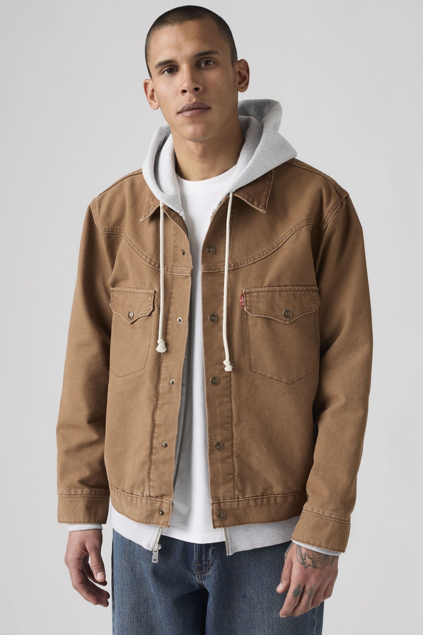 WESTERN SHORTHORN TRUCKER JACKET BROWN 2