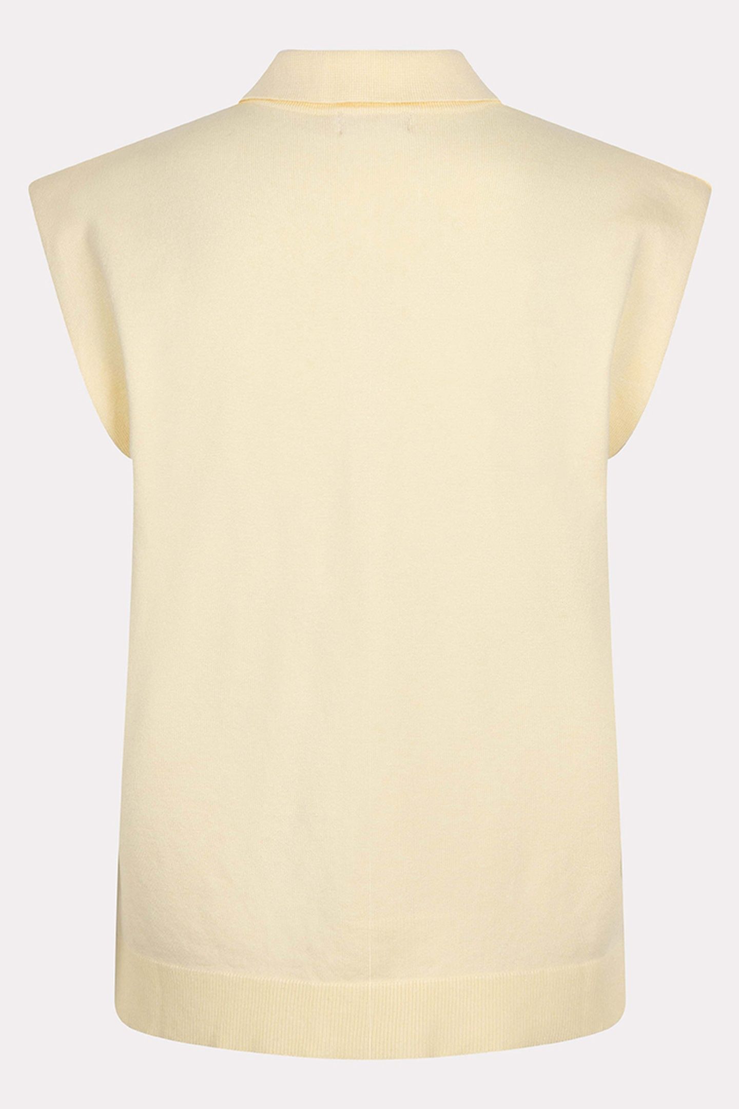 TOP POLO SLV/LSS BASIC KNIT LIGHT YELLOW 2