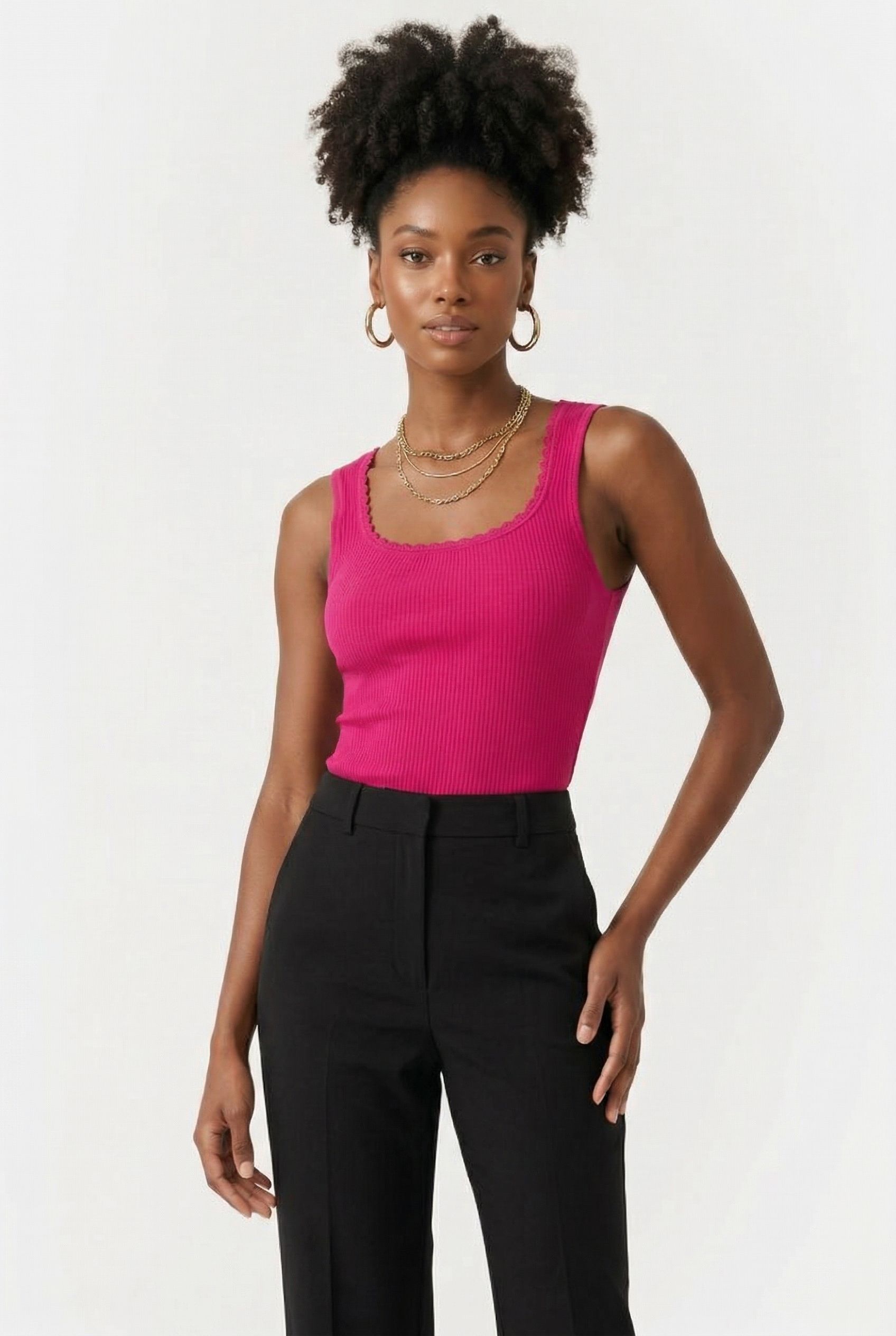 HELMUT TANK TOP PINK 1