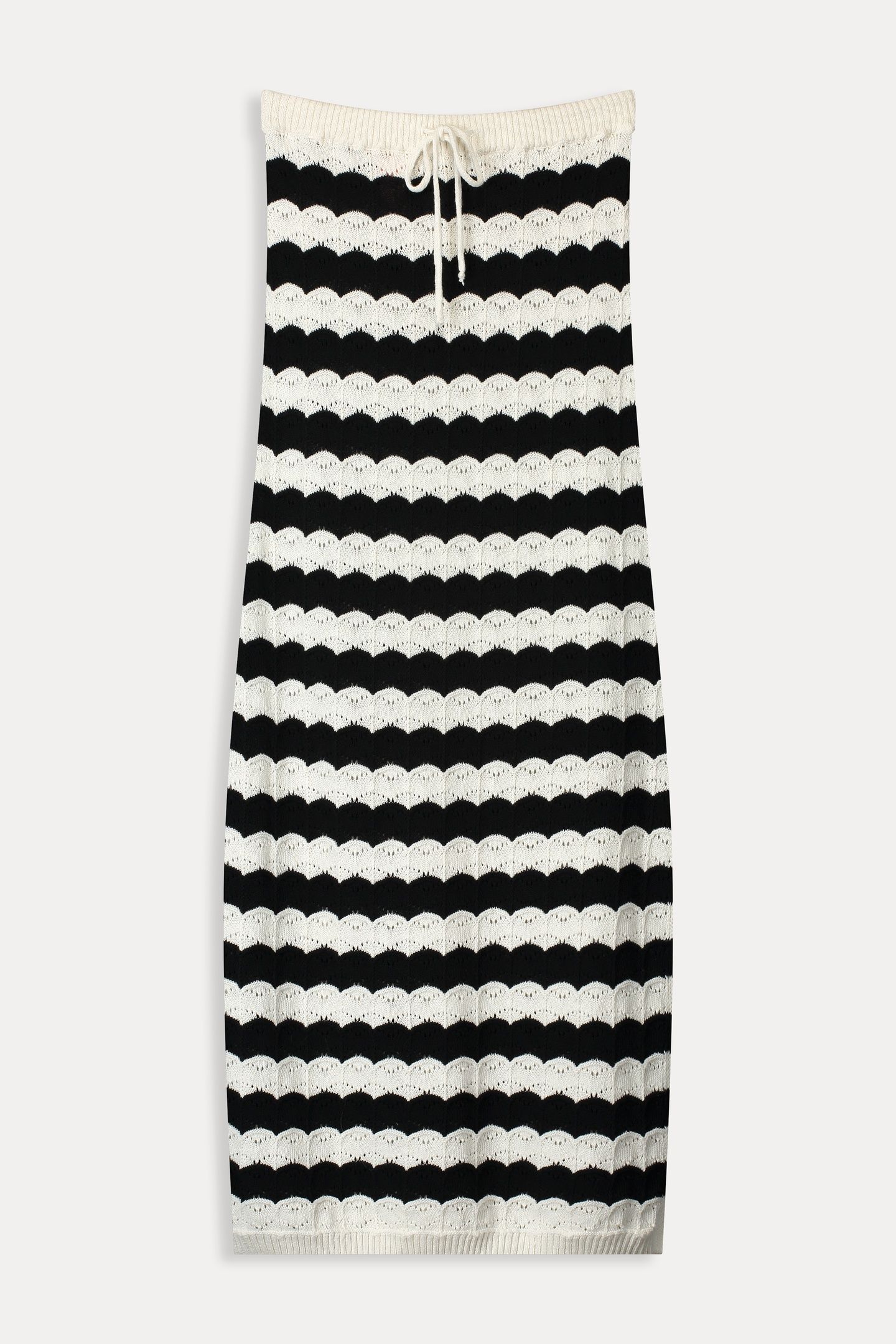 SKIRT - CROCHET BLACK WHITE 6