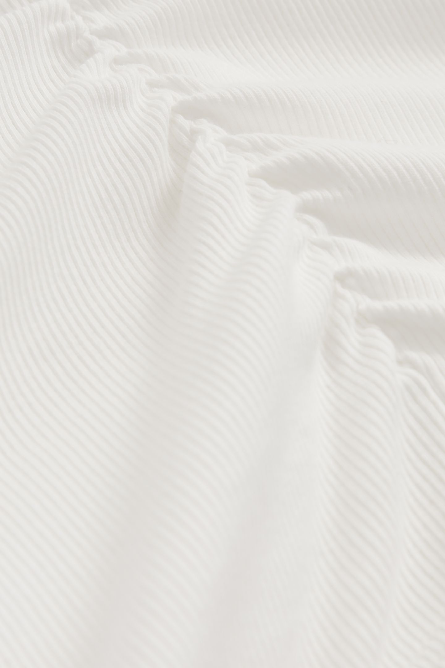 RIBBED LONG SLEEVE T-SHIRT WHITE 4