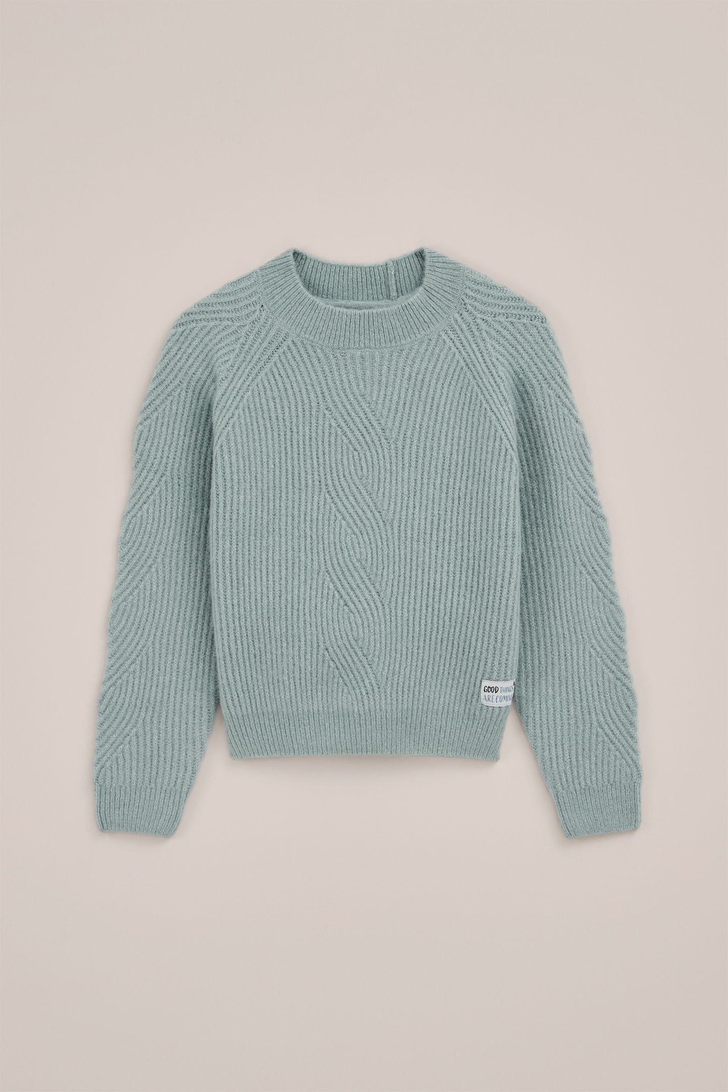KNITTED PULLOVER ICE BLUE 4