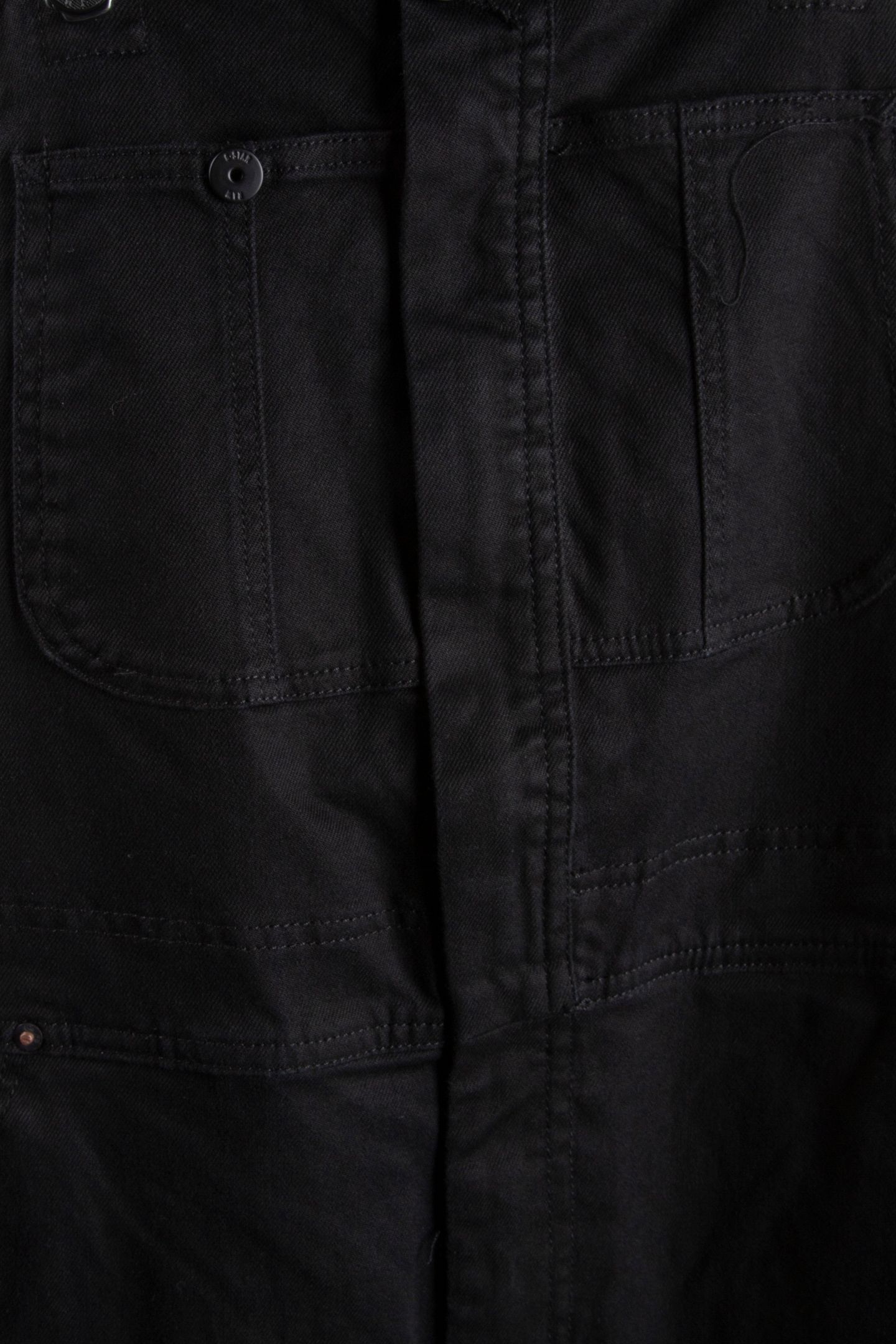 SLIM DUNGAREE SLESS DK BLACK 6