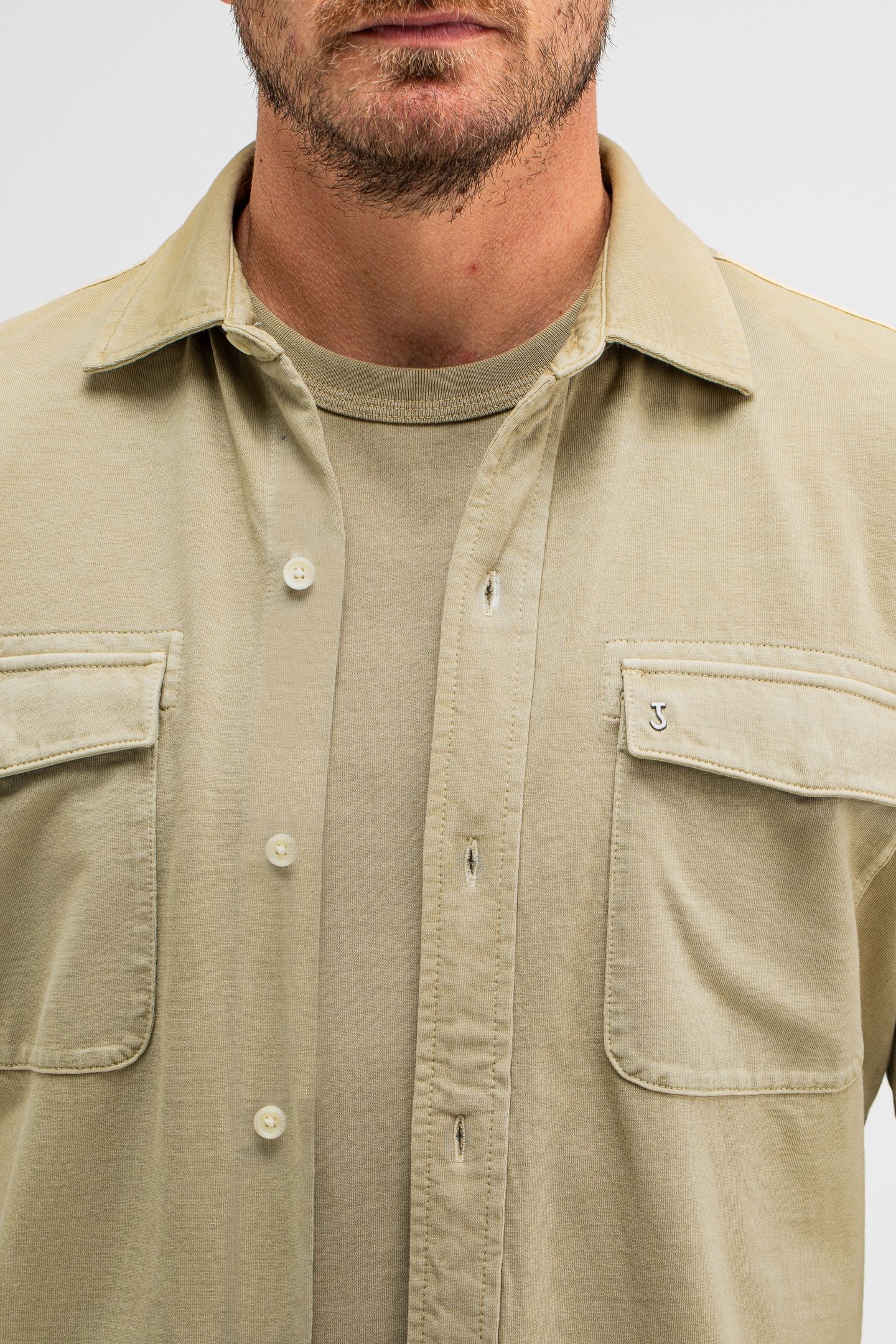 FINN POCKET JERSEY OVERSHIRT LEAF GREEN 5