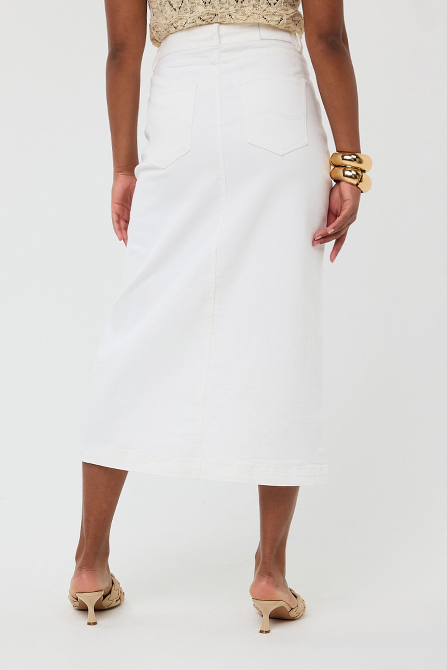 SKIRT MAXI CF SPLIT OFF WHITE 3