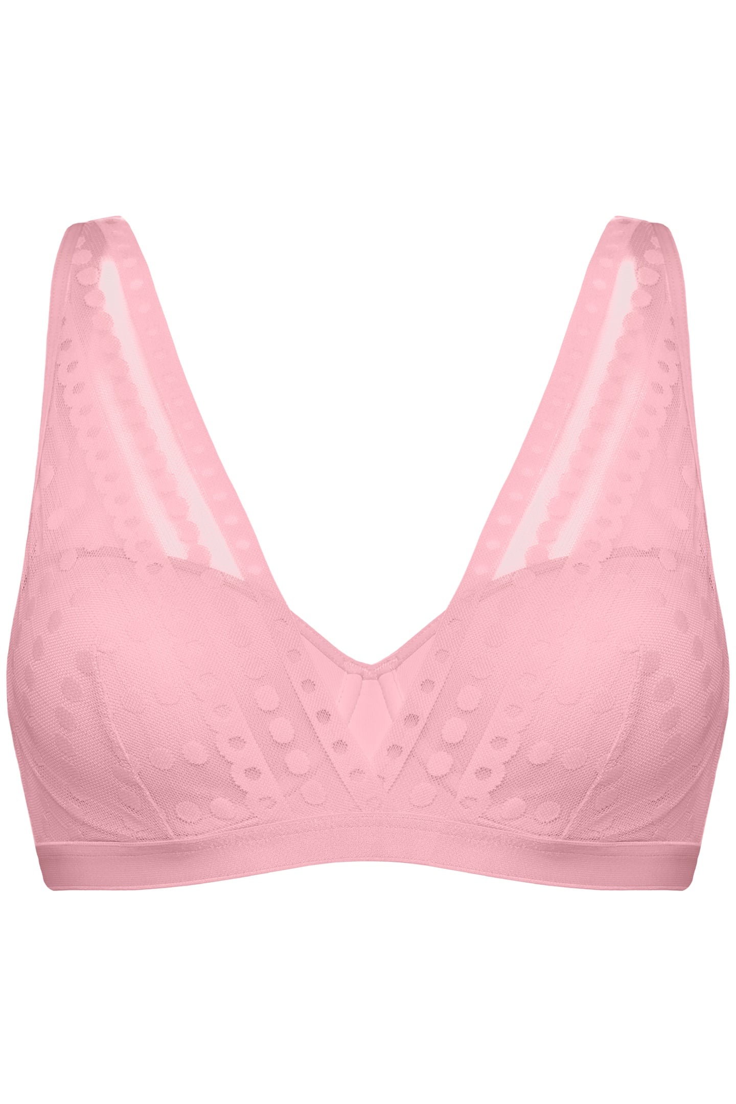 LUMINOSA BRAPLUNGE BALCONYWIRED PADDED PINK 3