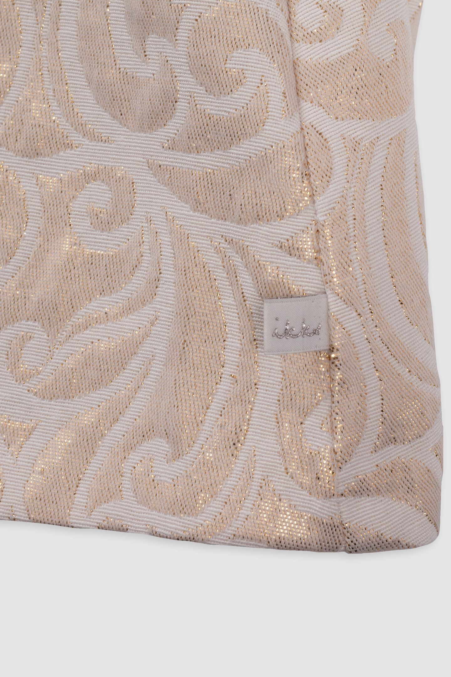 GOLD BAROQUE JACQUARD SHORT SKIRT 7