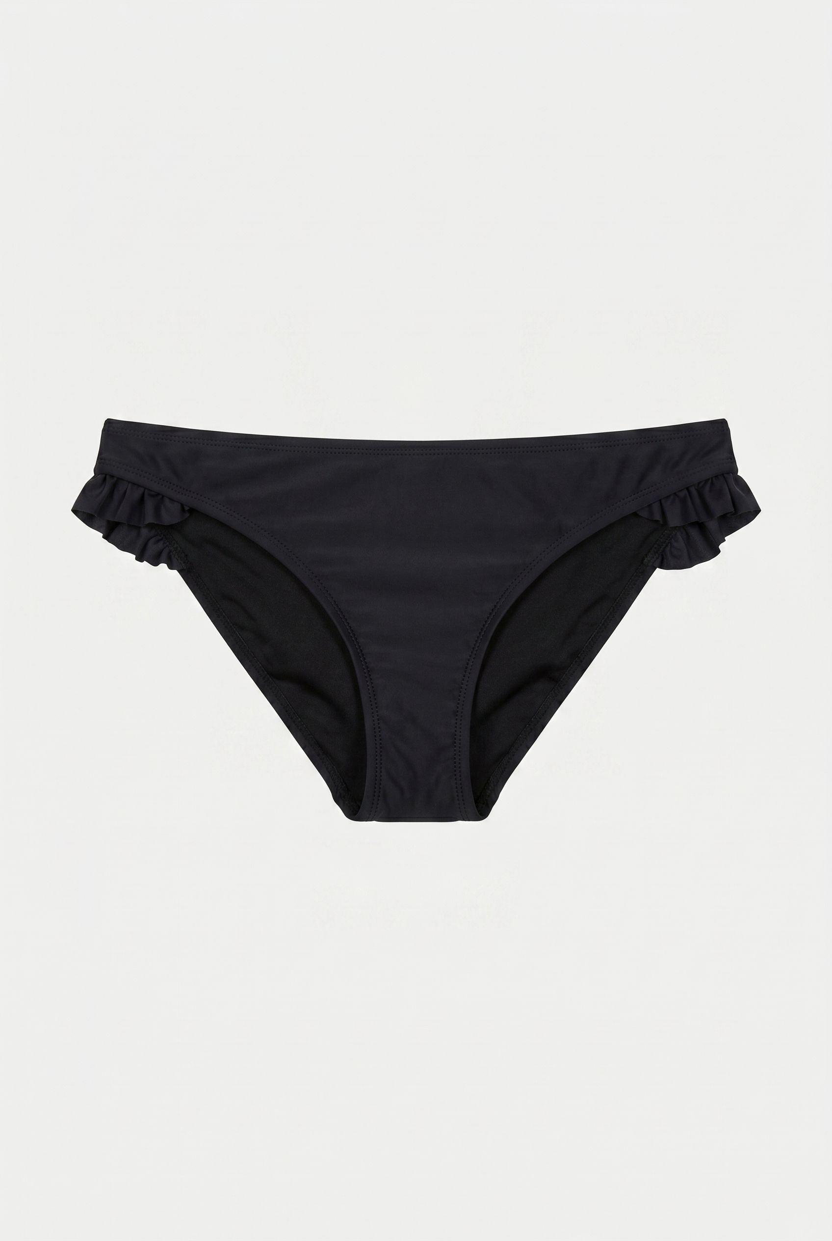 CLASSIC RUFFLE BIKINI BOTTOM BLACK 2