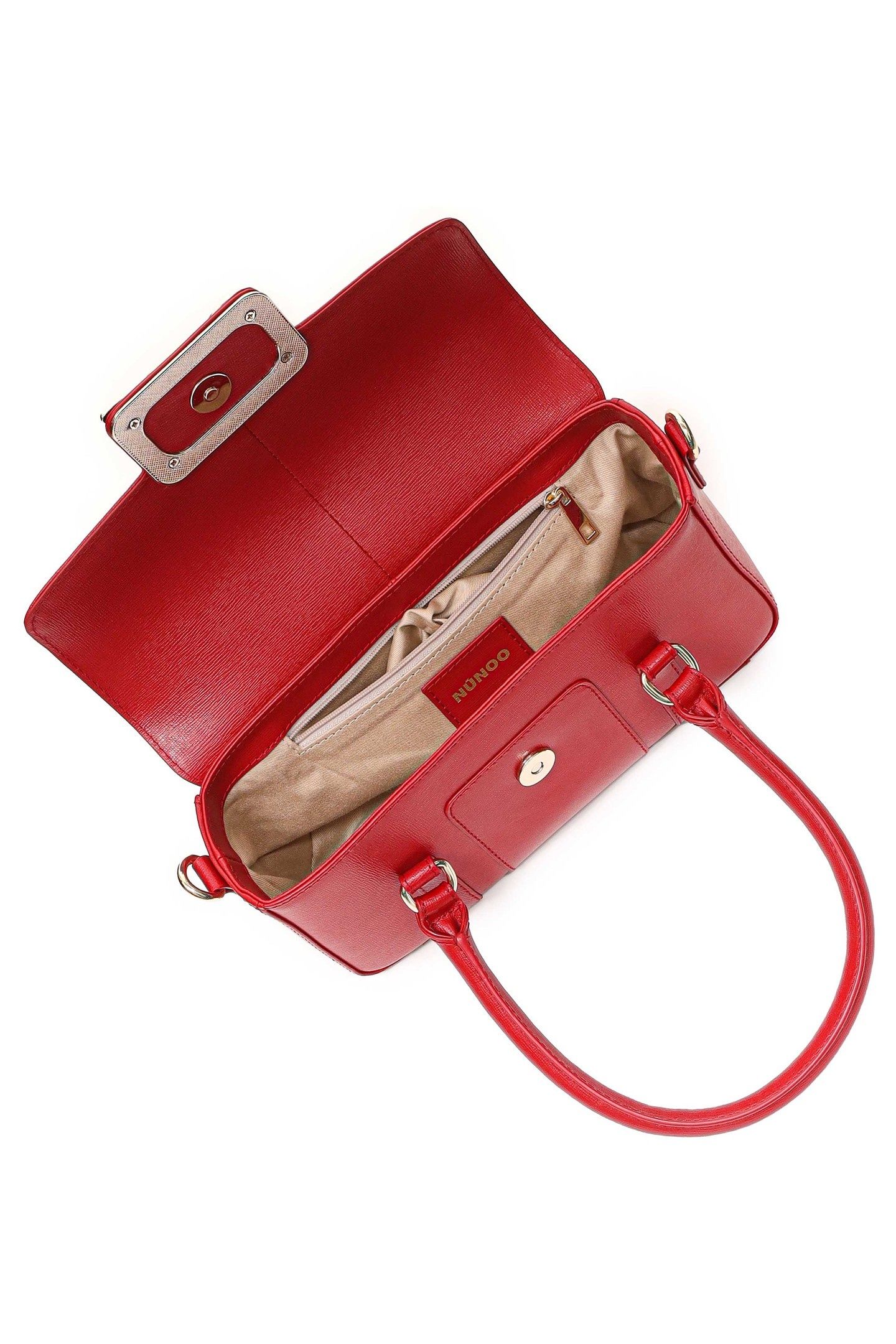 SMALL MAGGIE ICON FLORENCE BRIGHT RED W. GOLD 3