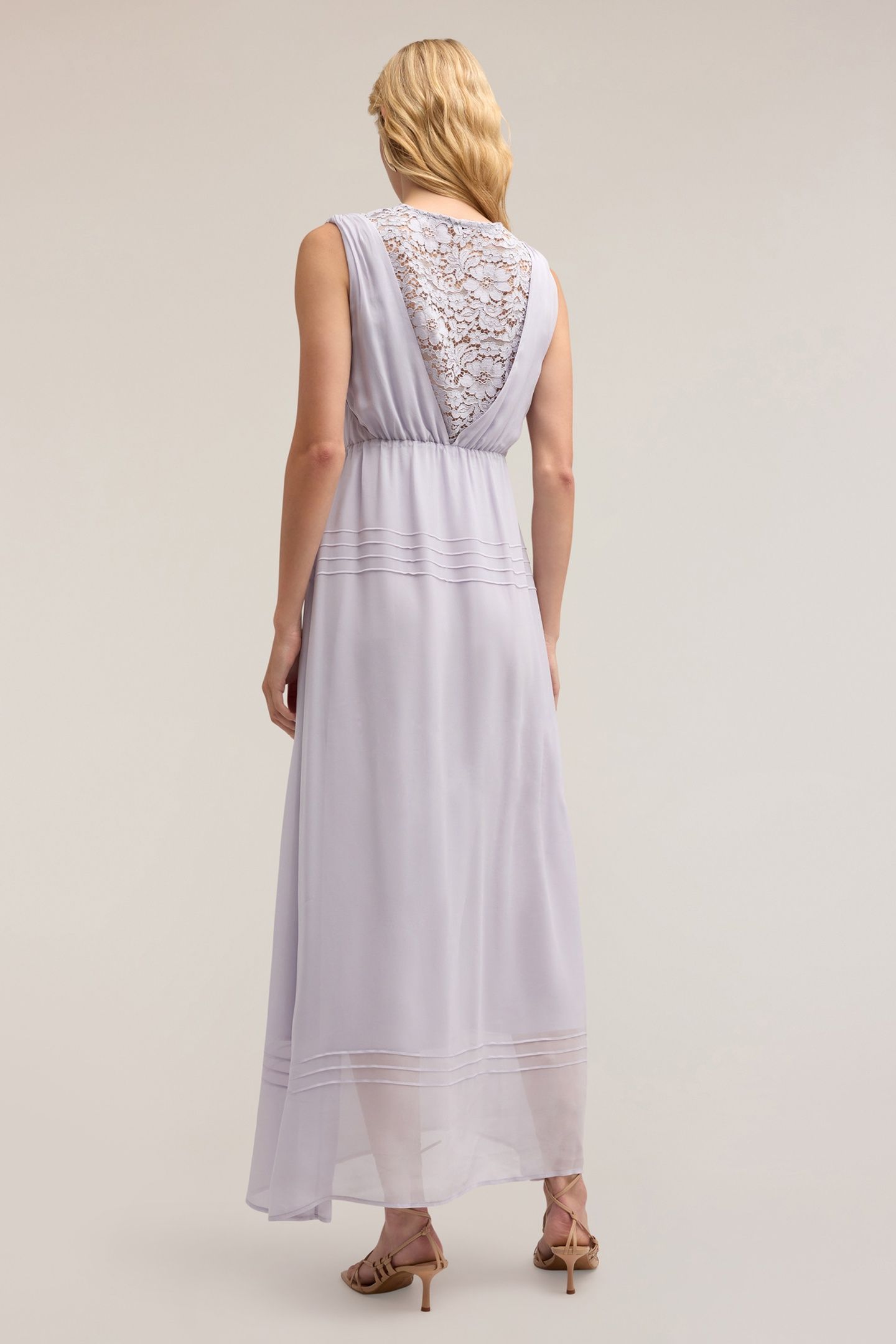 LONG DRESS WITH LACE TOP PURPLE 2