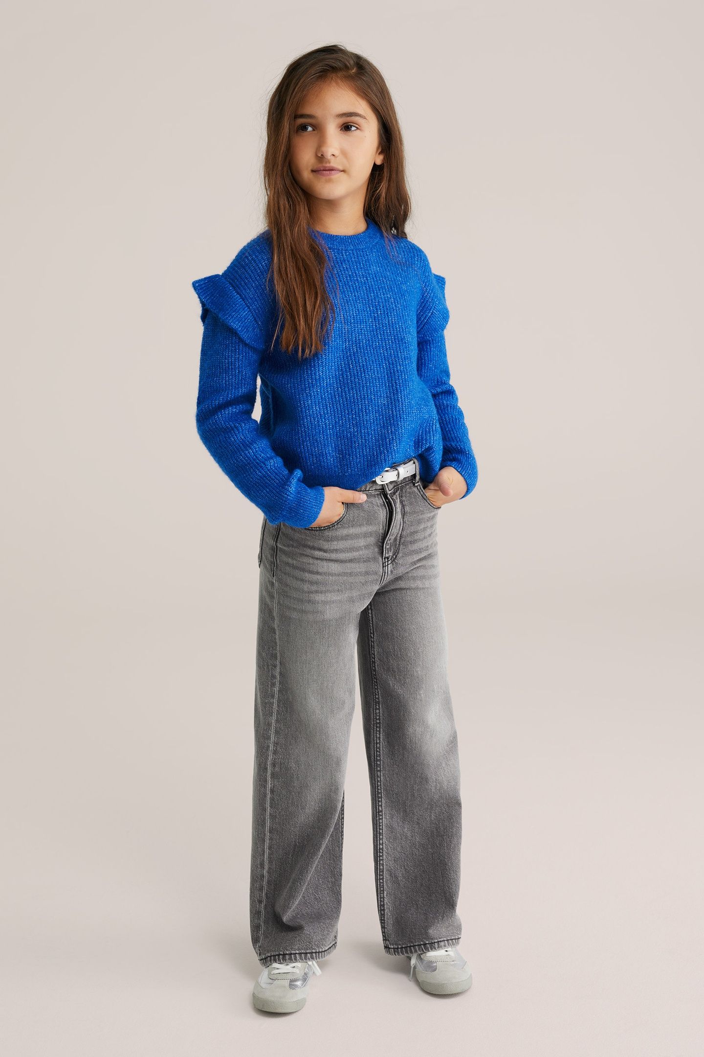 KNITTED PULLOVER COBALT BLUE 1