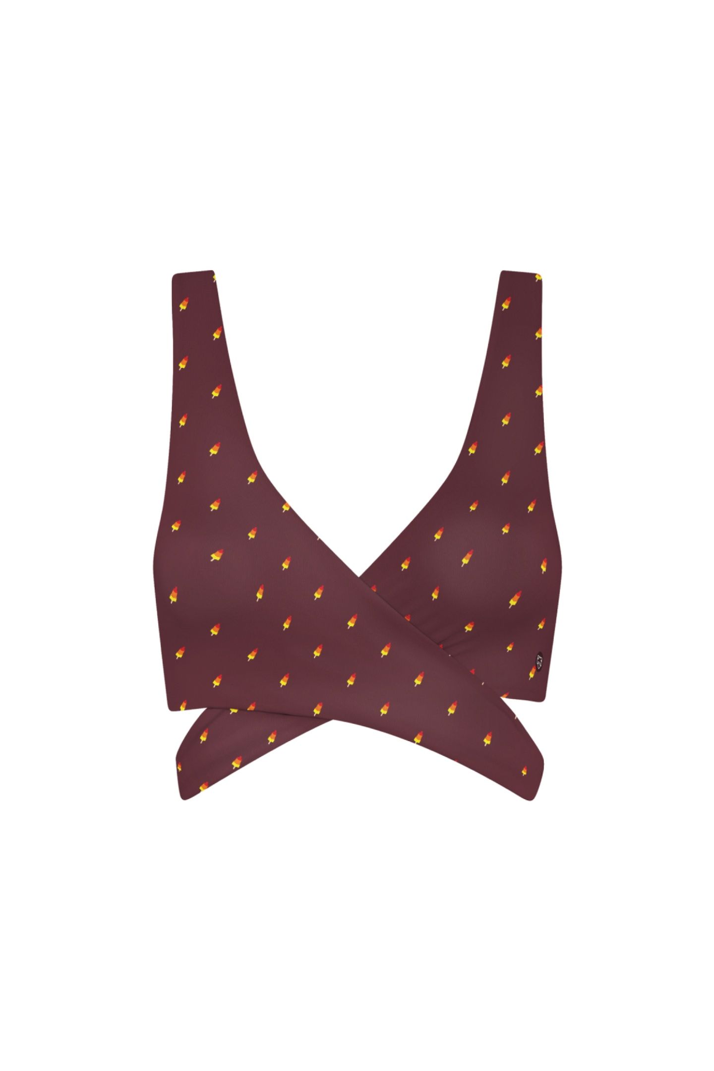 BIKINI TOP BURGUNDY ROCKETS PORT ROYALE 3