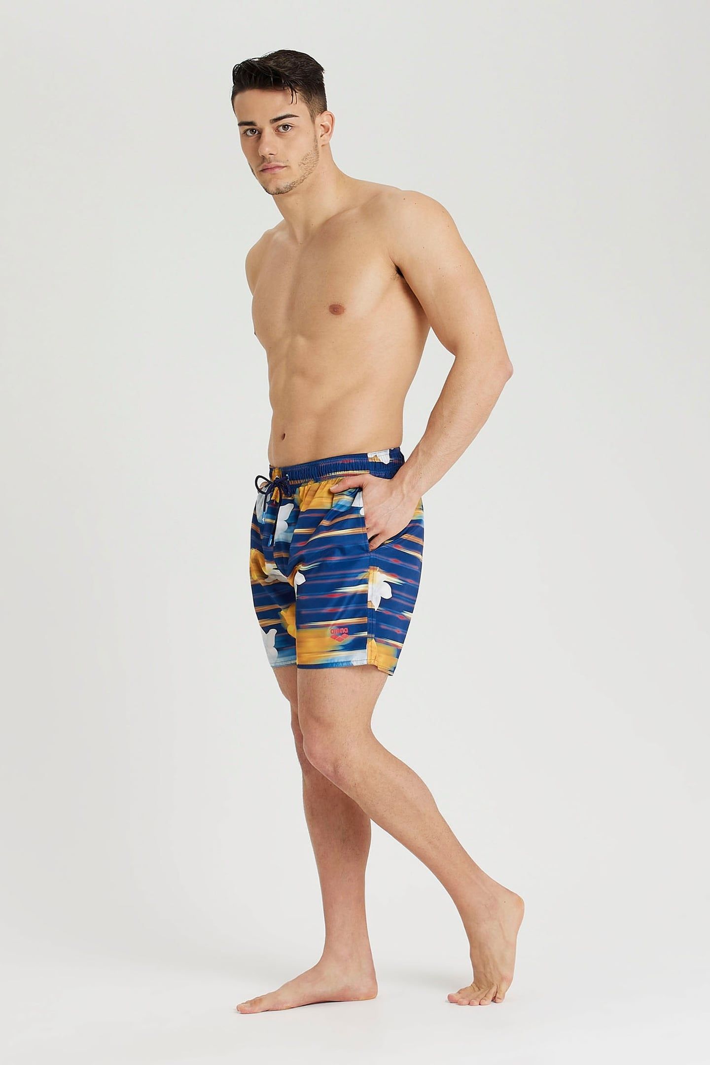 BEACH BOXER ALLOVER NAVY MULTI 5