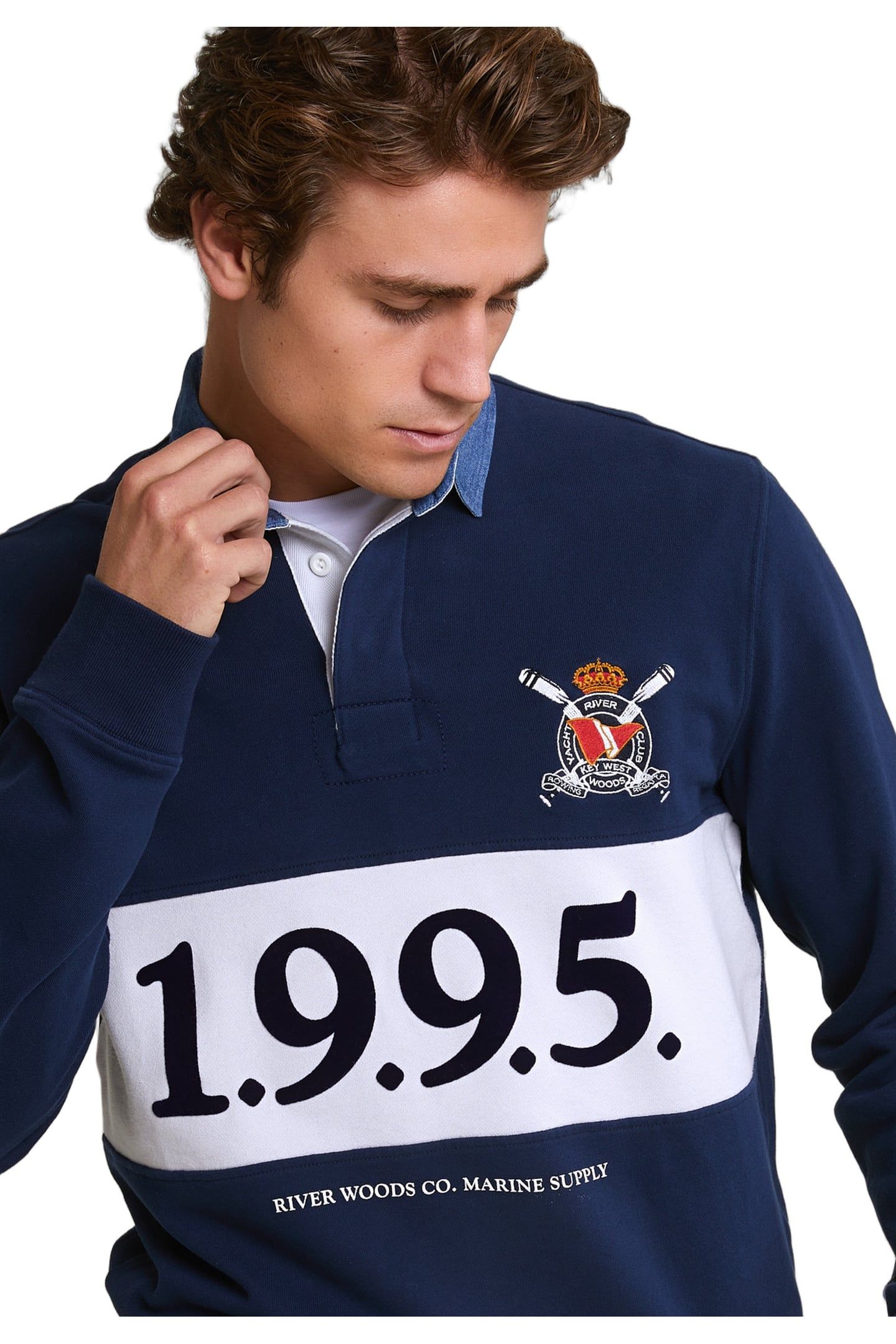 FANCY RUGBY SWEATER NAVY 2