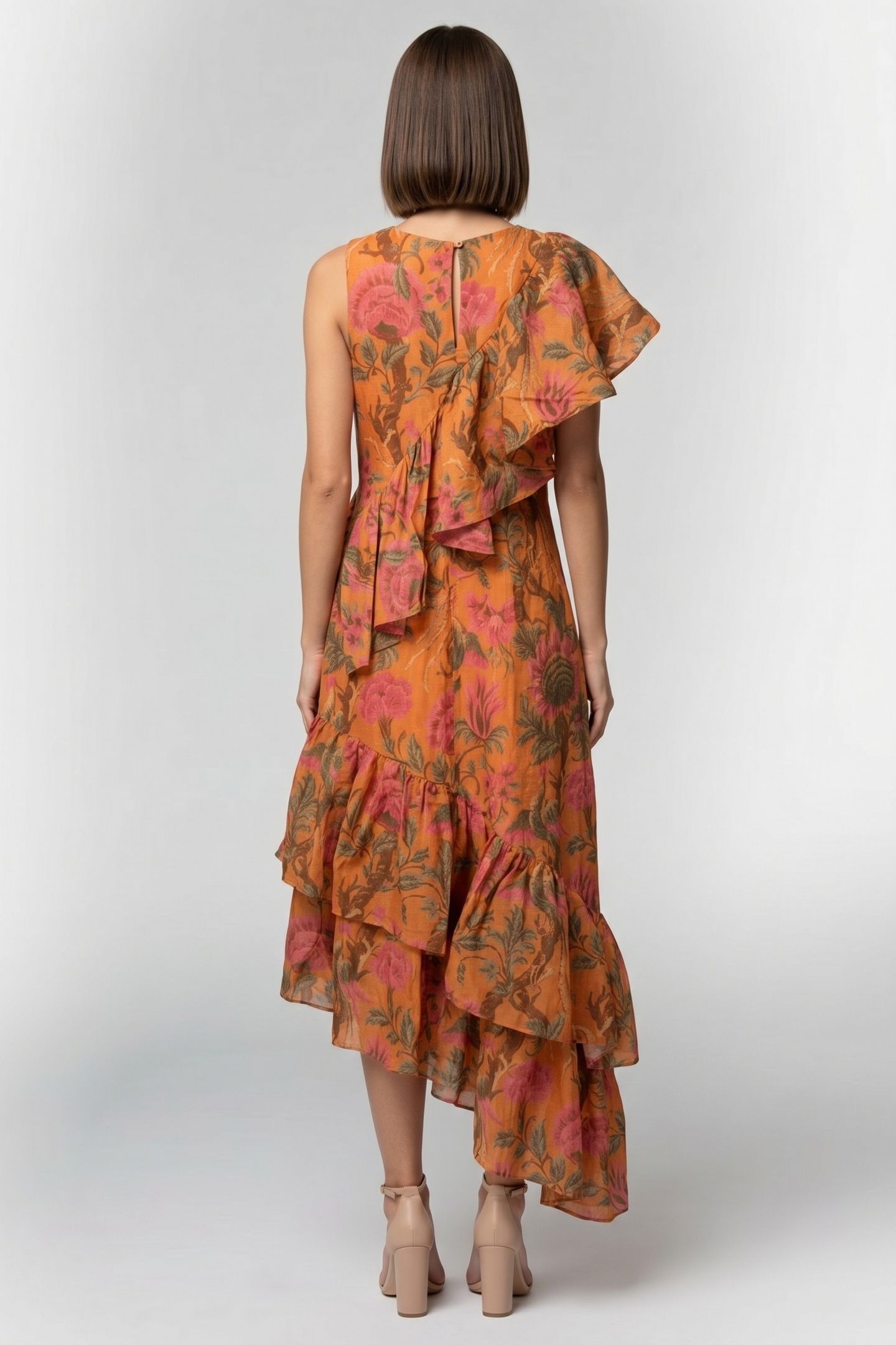 GITA TREASURE DRESS ORANGE 2