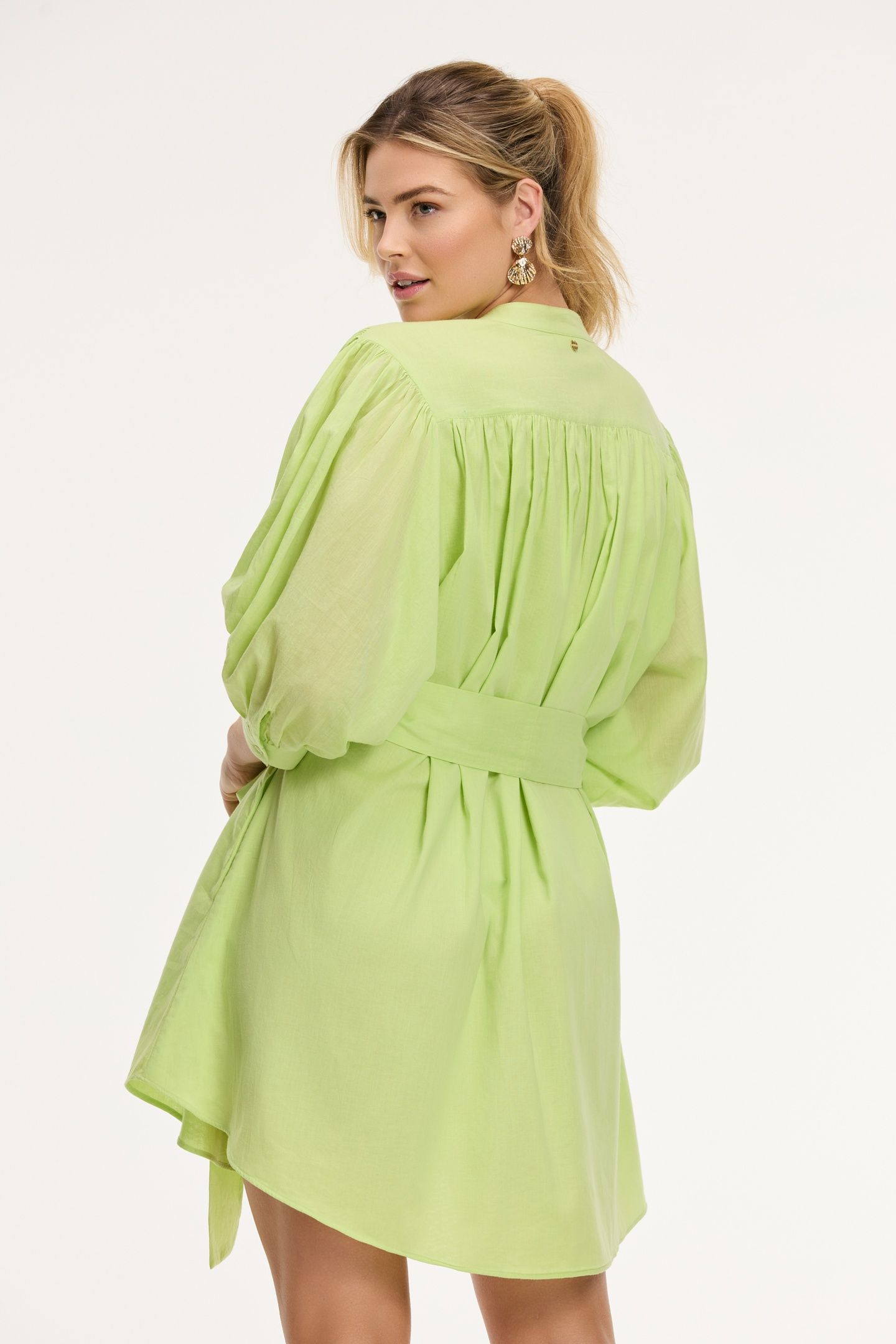 JAYDI DRESS LIME GREEN 4