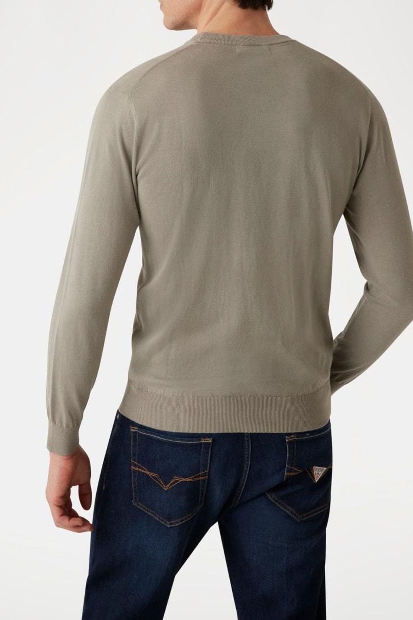 GUESS ECO CHESLEY WASHED LS CN SAGE PLANT 5