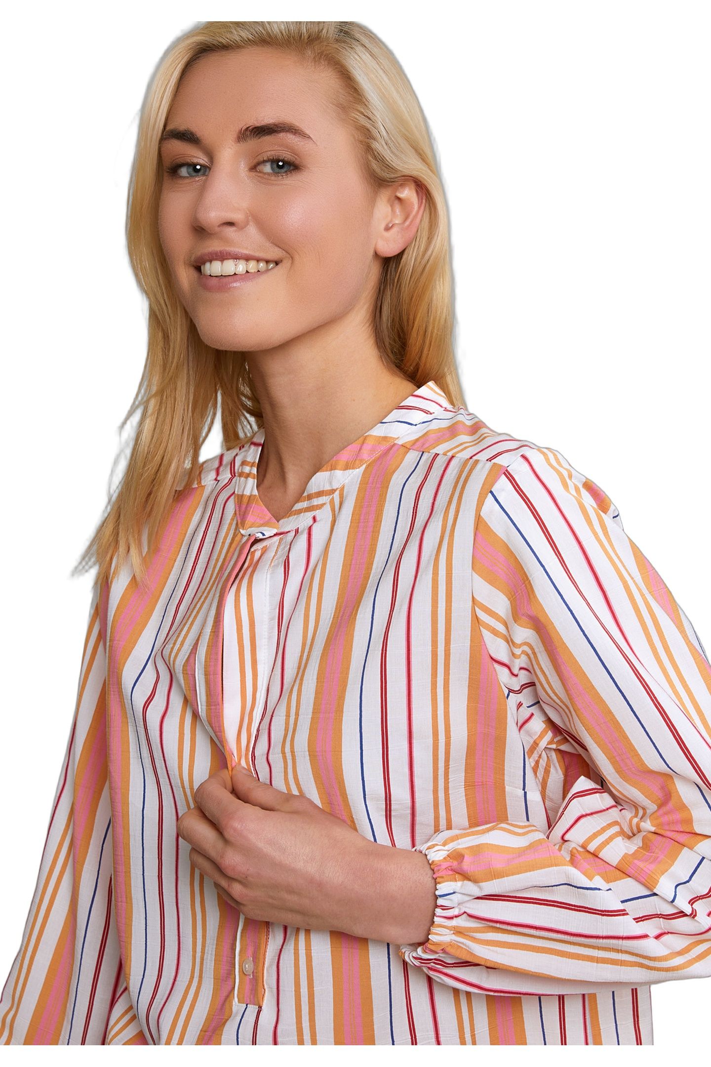 MULTI LOOSE STRIPED BLOUSE LONG SLEEVES 3