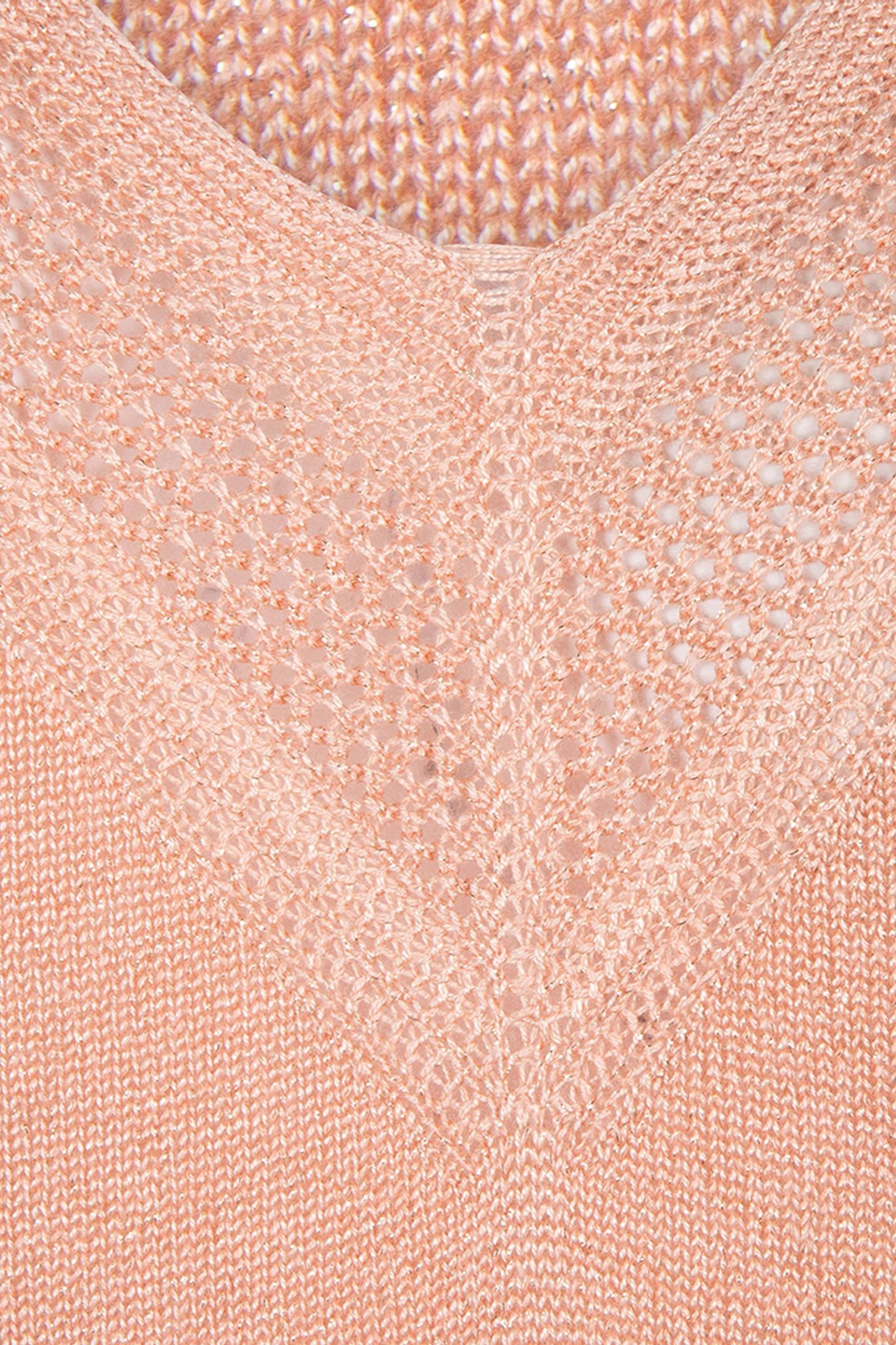 SWEATER BATWING POINTELLE LUREX LIGHT APRICOT 7