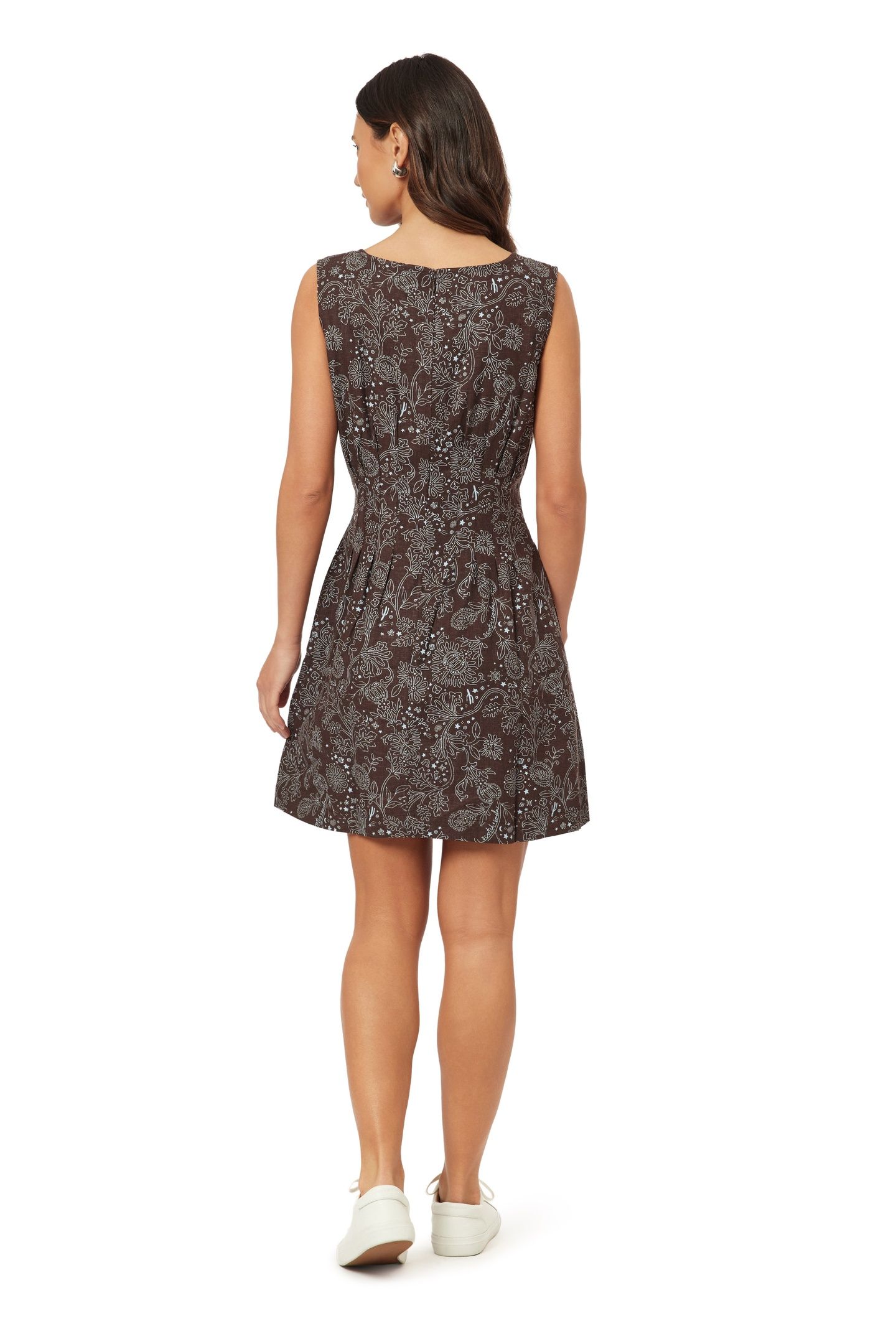 BOAT NECK DRESS HOT FUDGE ALL-OVER BANDANA 4