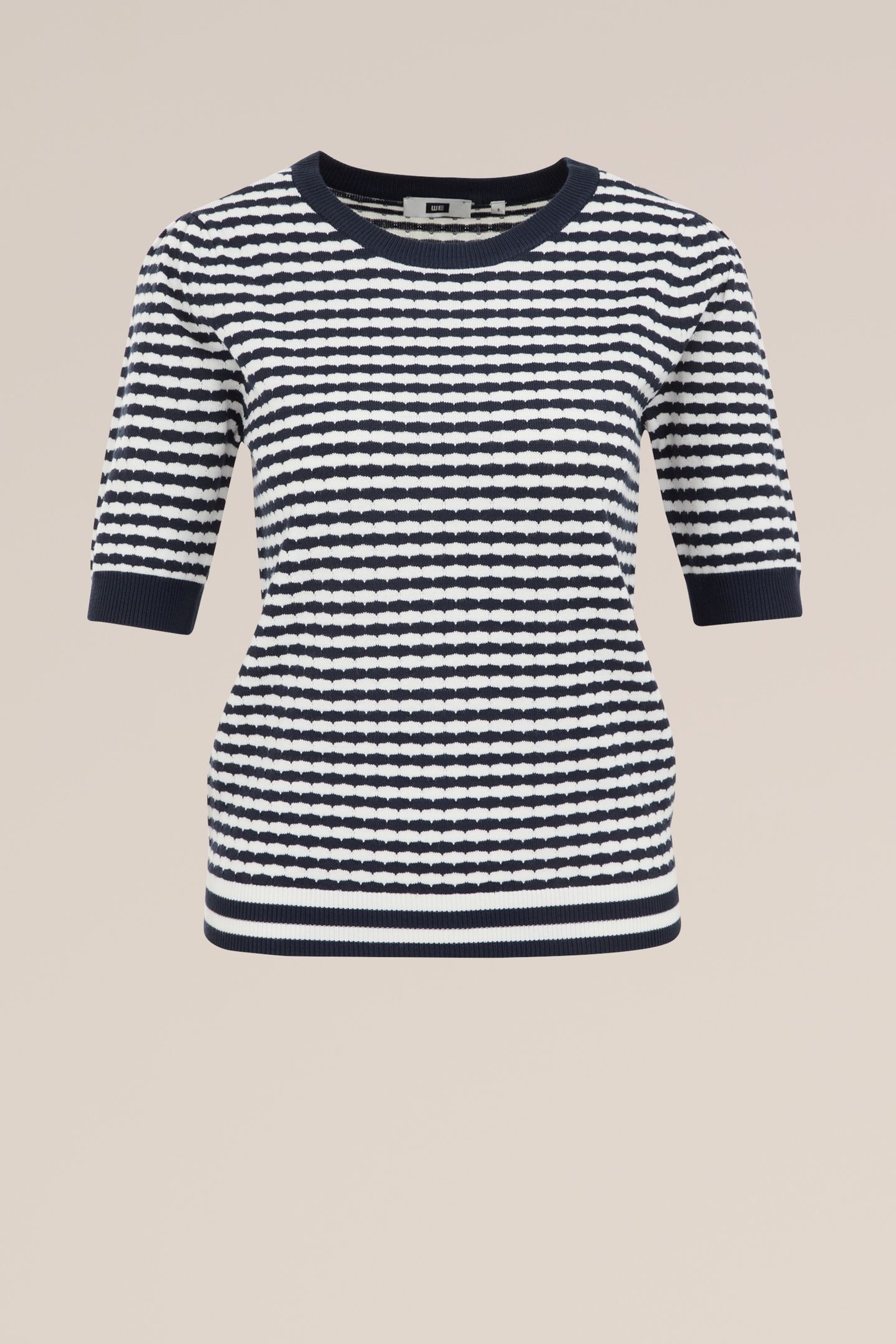 KNITTED PULLOVER NAVY BLUE 4