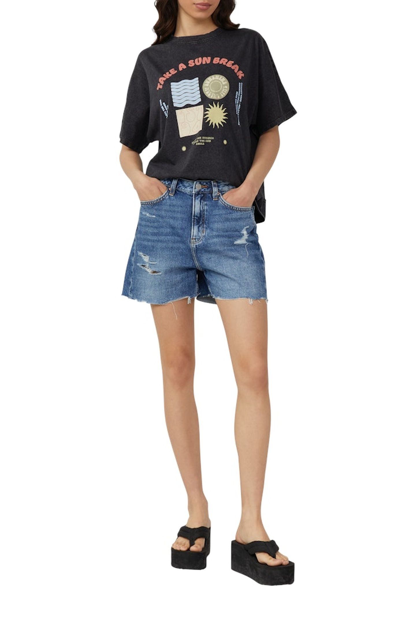 QS JEANS SHORTS BLUE DENIM 2