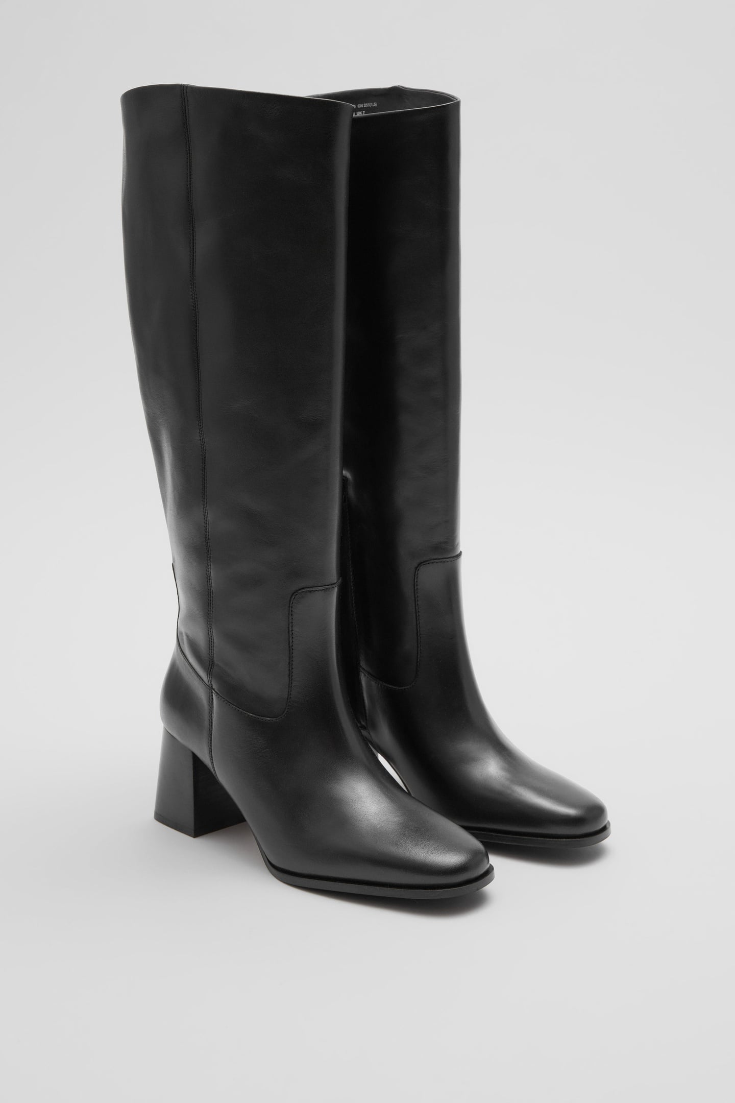 PIXIE BOOT HEEL BLACK 2