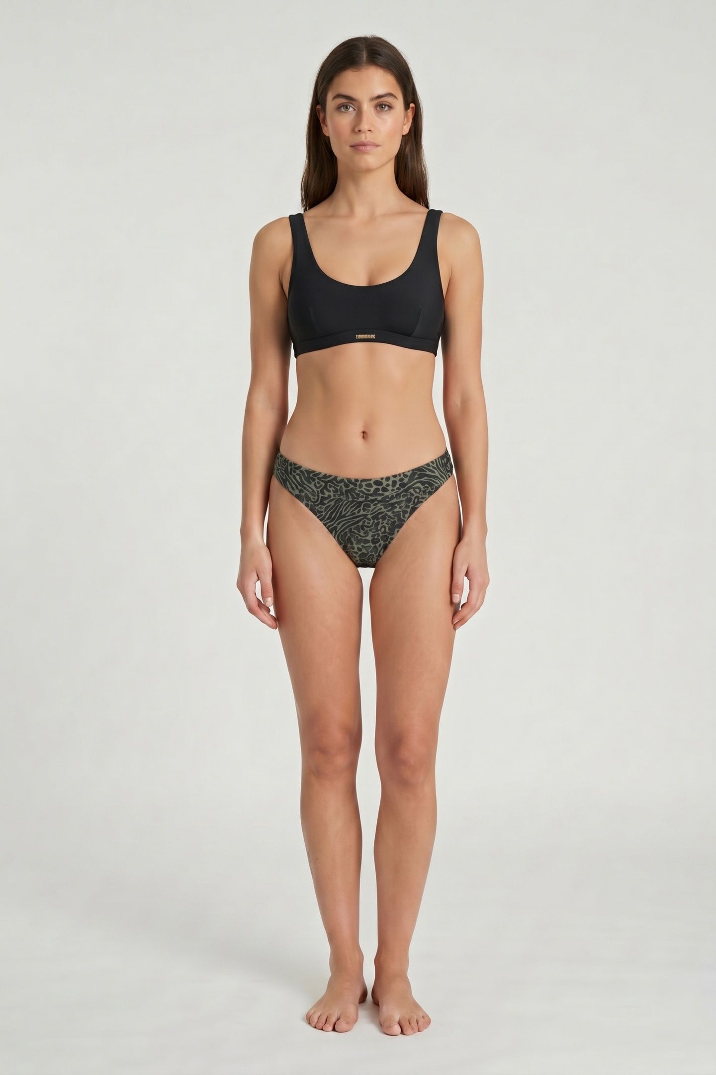 REGULAR BIKINI BOTTOM MIX ANIMAL FOREST GREEN MIXED ANIMAL 1