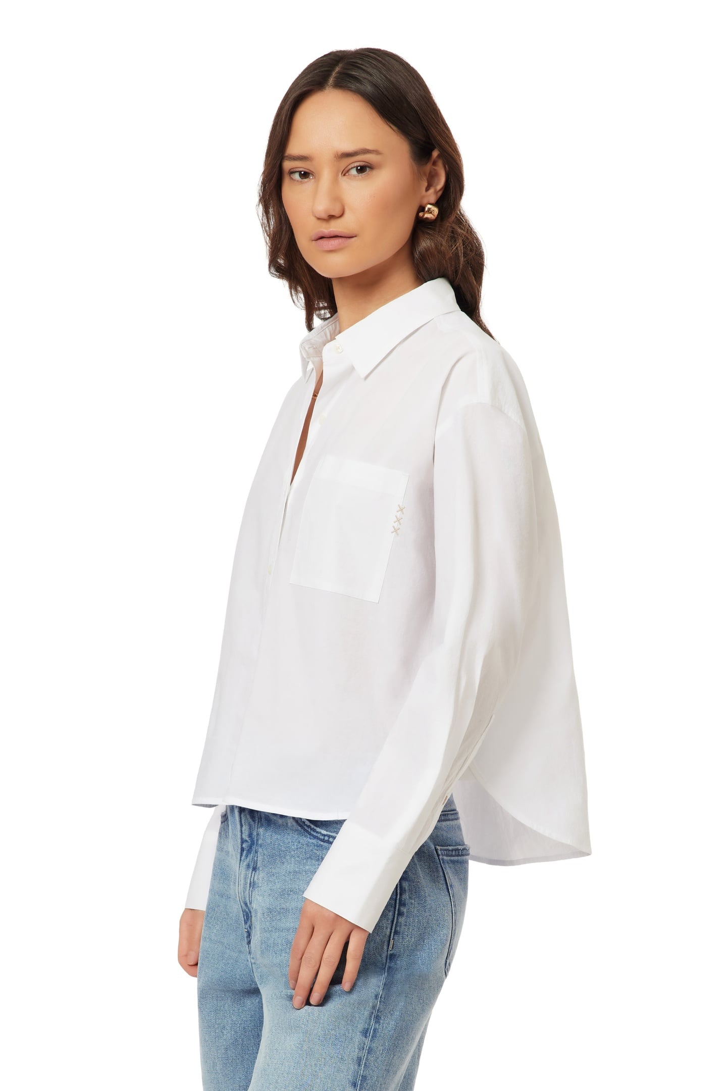 CROPPED SHIRT BRILLIANT WHITE 4