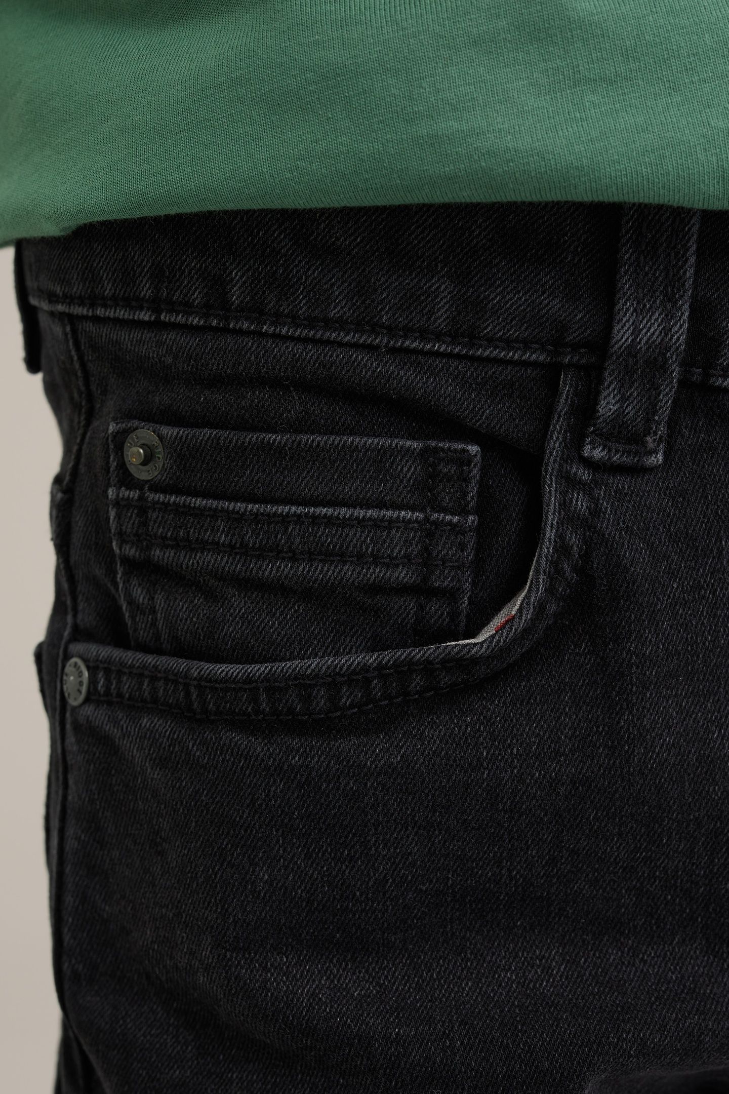 5-POCKET MID WAIST DARK GREY 6