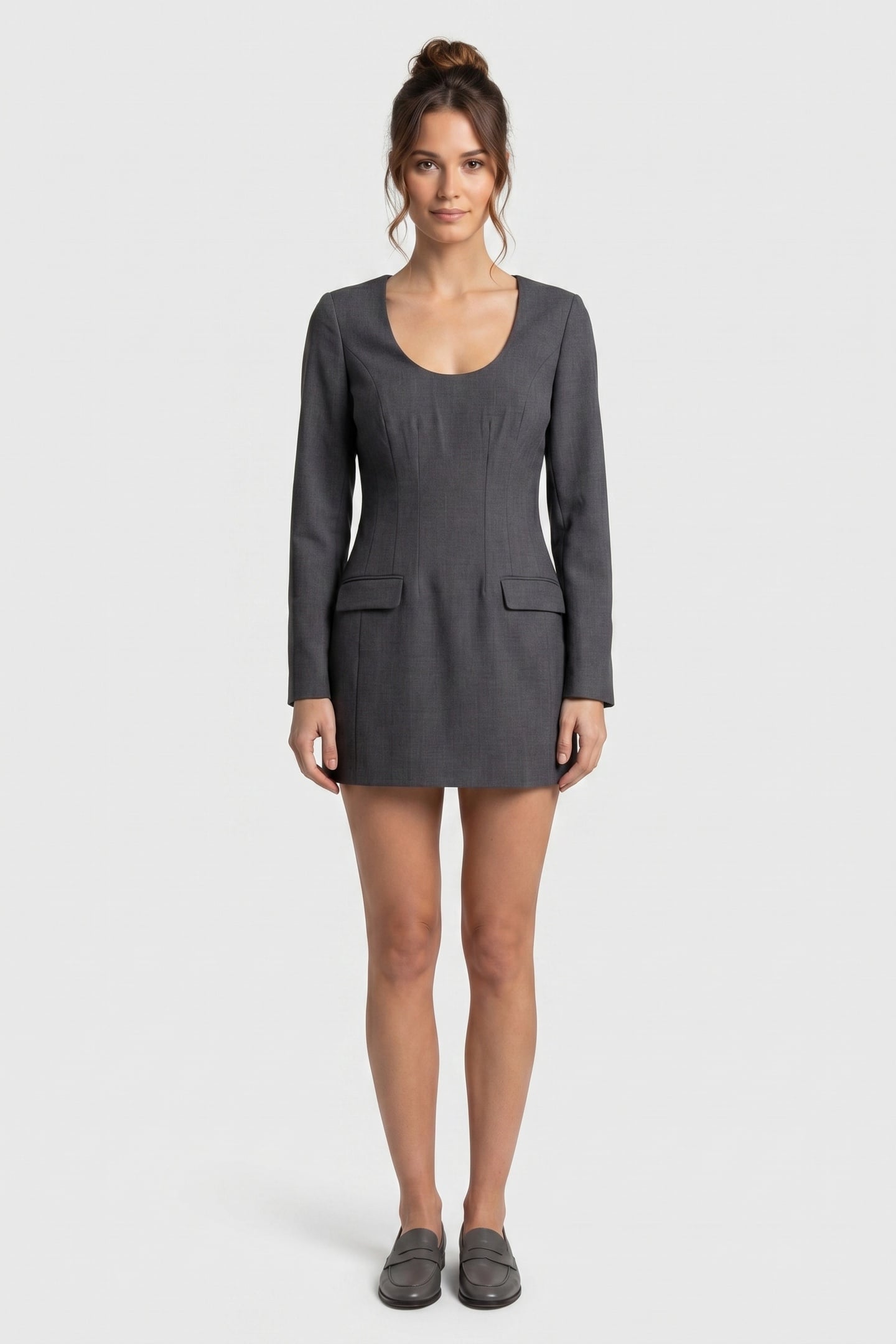 ADDY DRESS GREY 1
