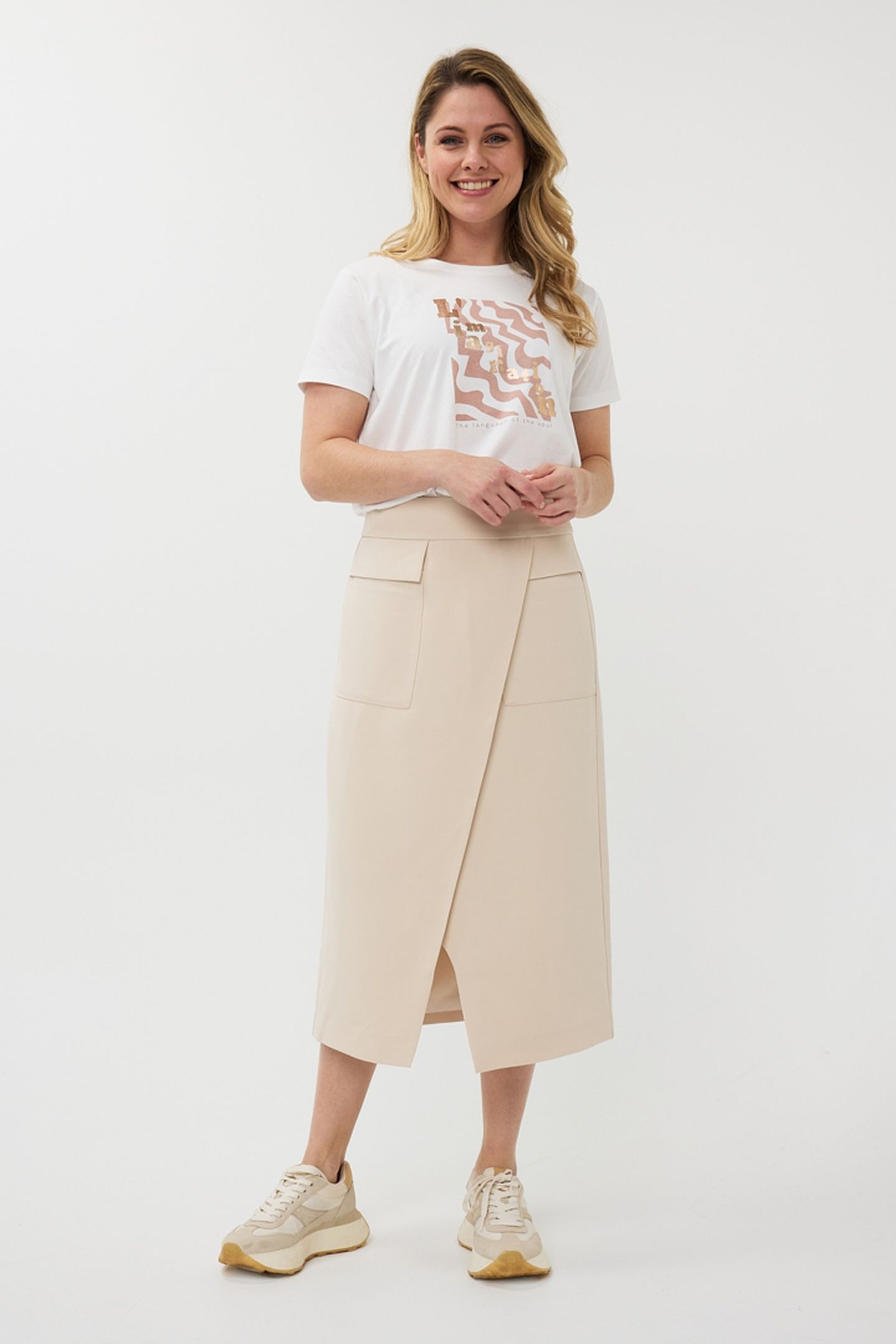 SKIRT LONG CITY SAND 1