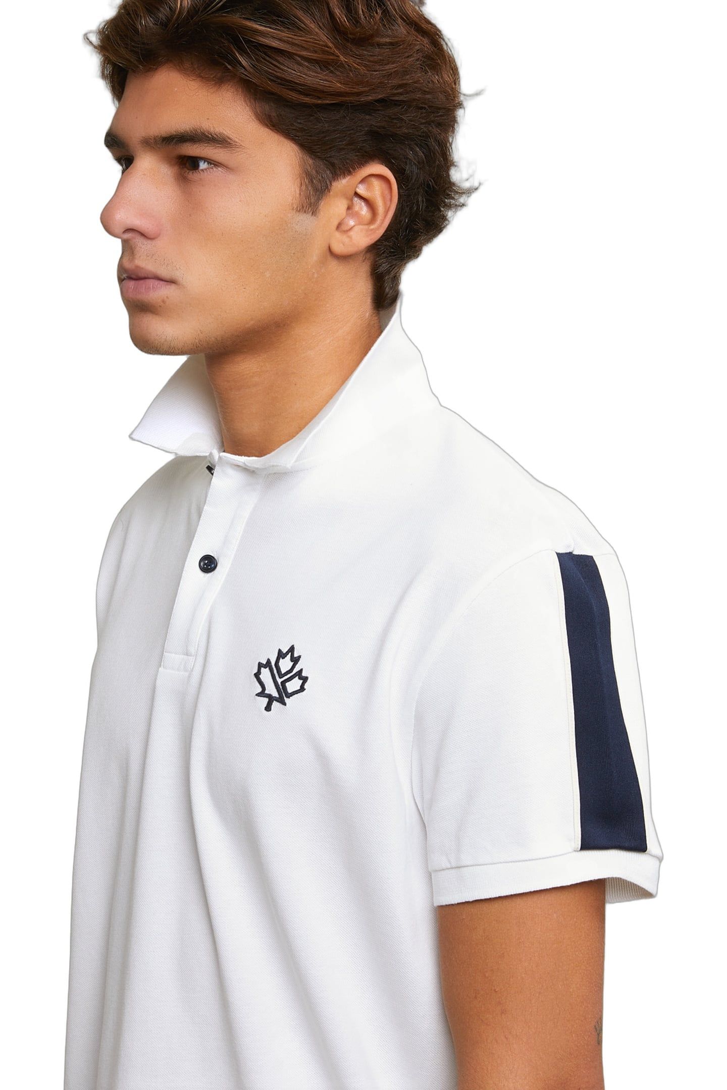 CUSTOM FIT SPORTY STRETCH POLO OFF WHITE 4