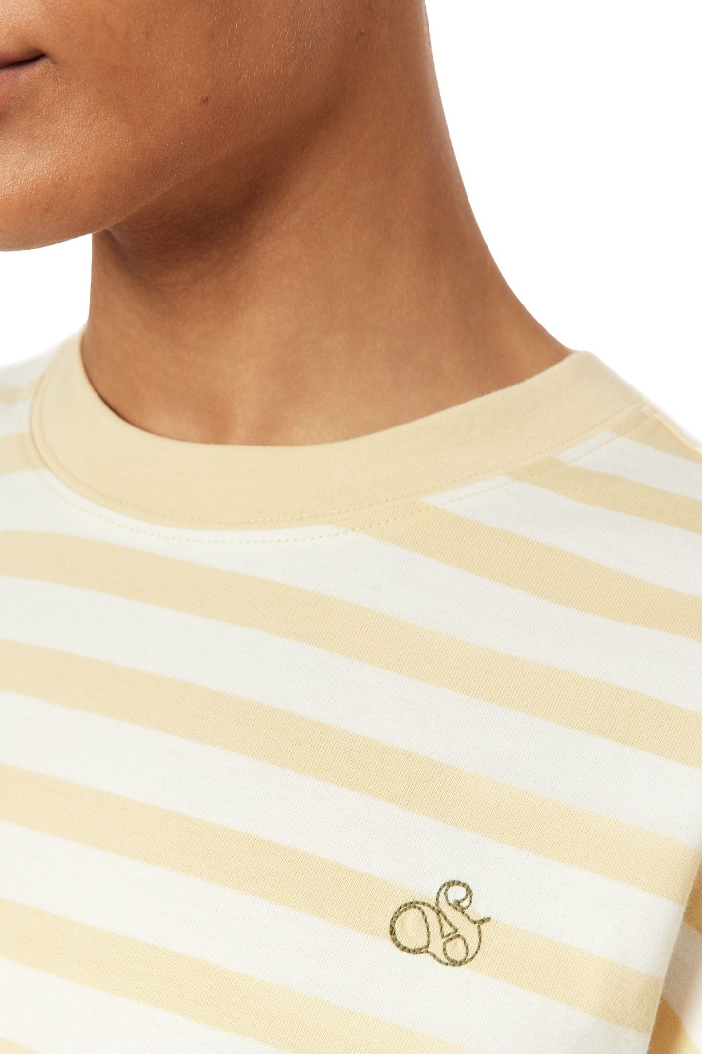 BOXY CROP TEE CHINO GREEN/SUGAR SWIZZLE 6