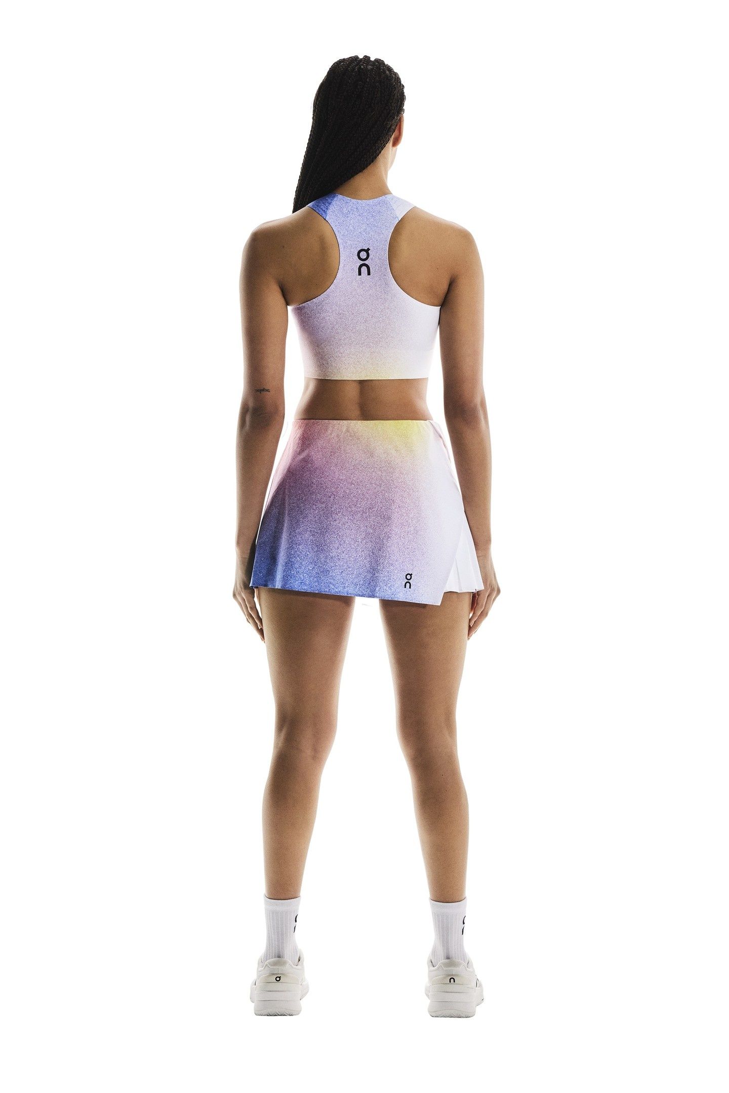 COURT CROP TOP 1 W WHITE | INDIGO 3