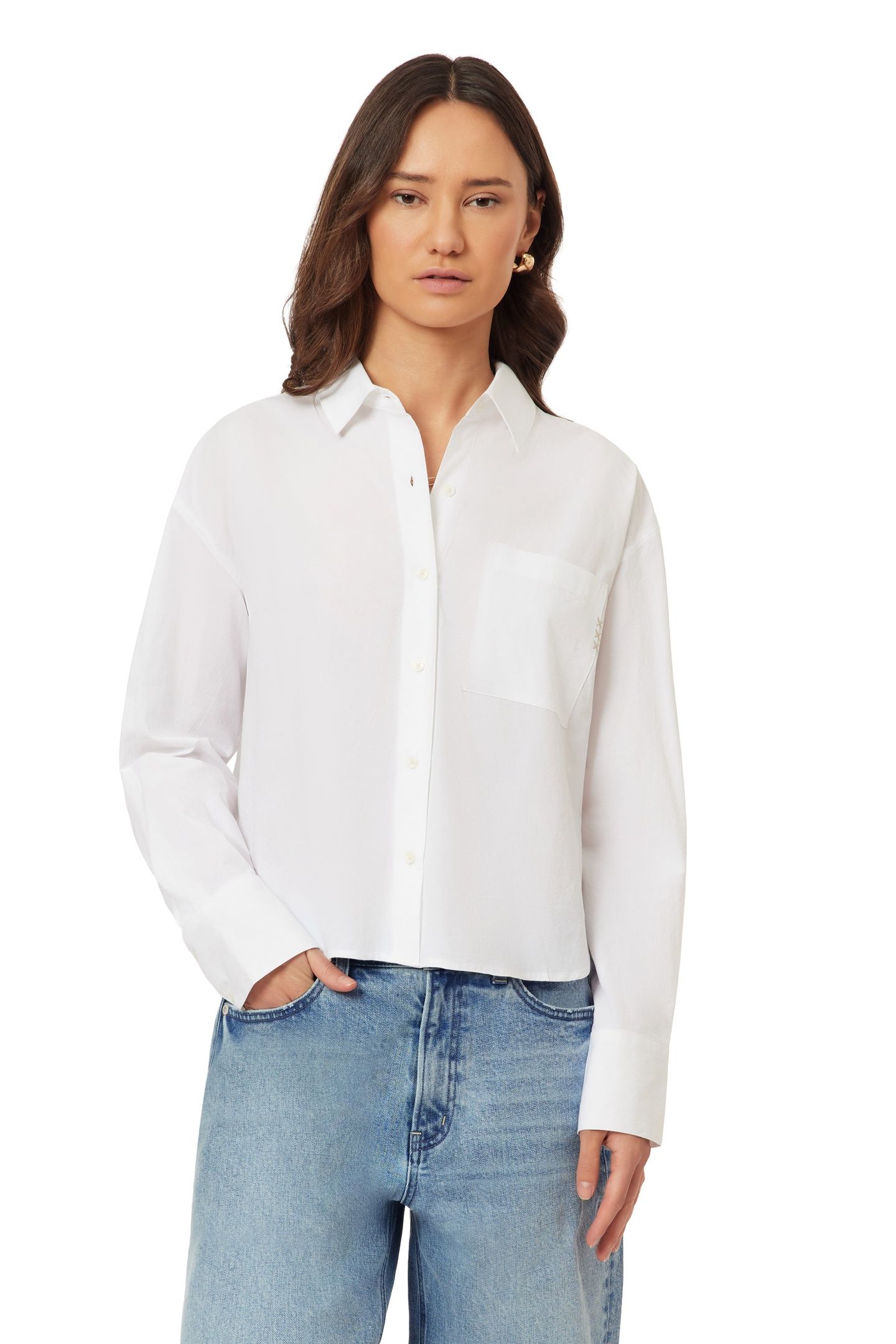 CROPPED SHIRT BRILLIANT WHITE 1