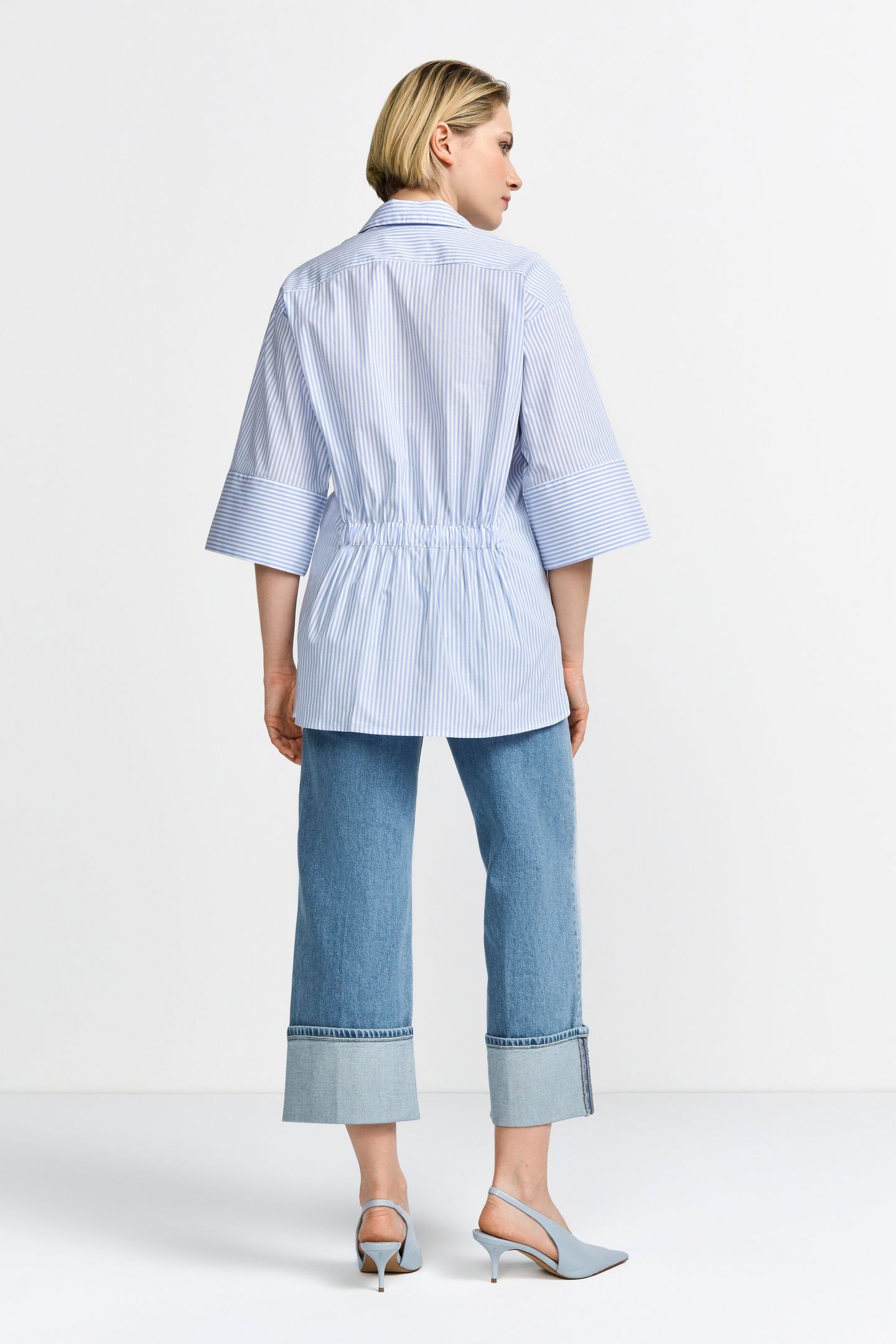 CULOTTE ROLL-UP DENIM ORGANIC DENIM BLUE 3