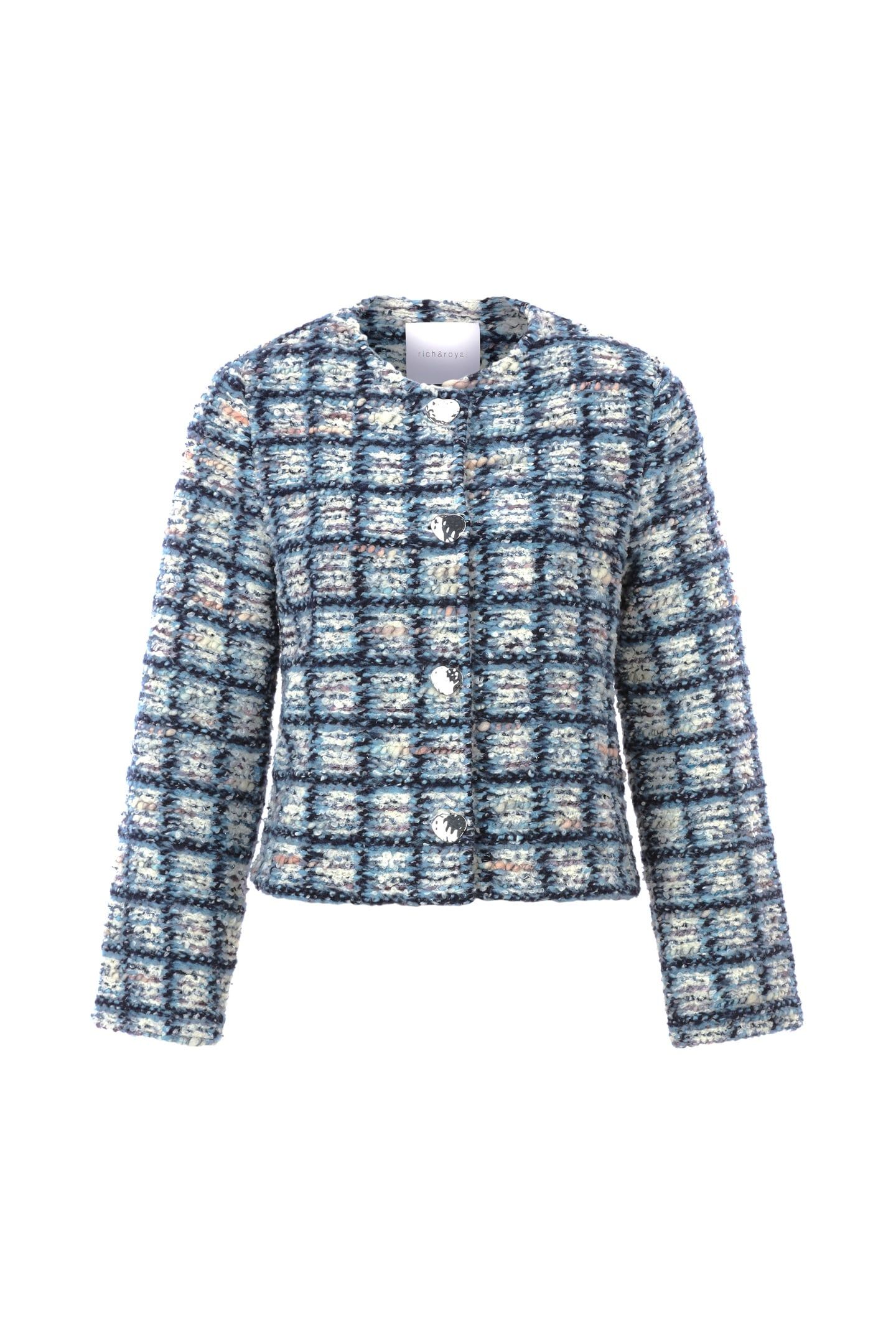 BOUCLE JACKET OCEAN BLUE 4